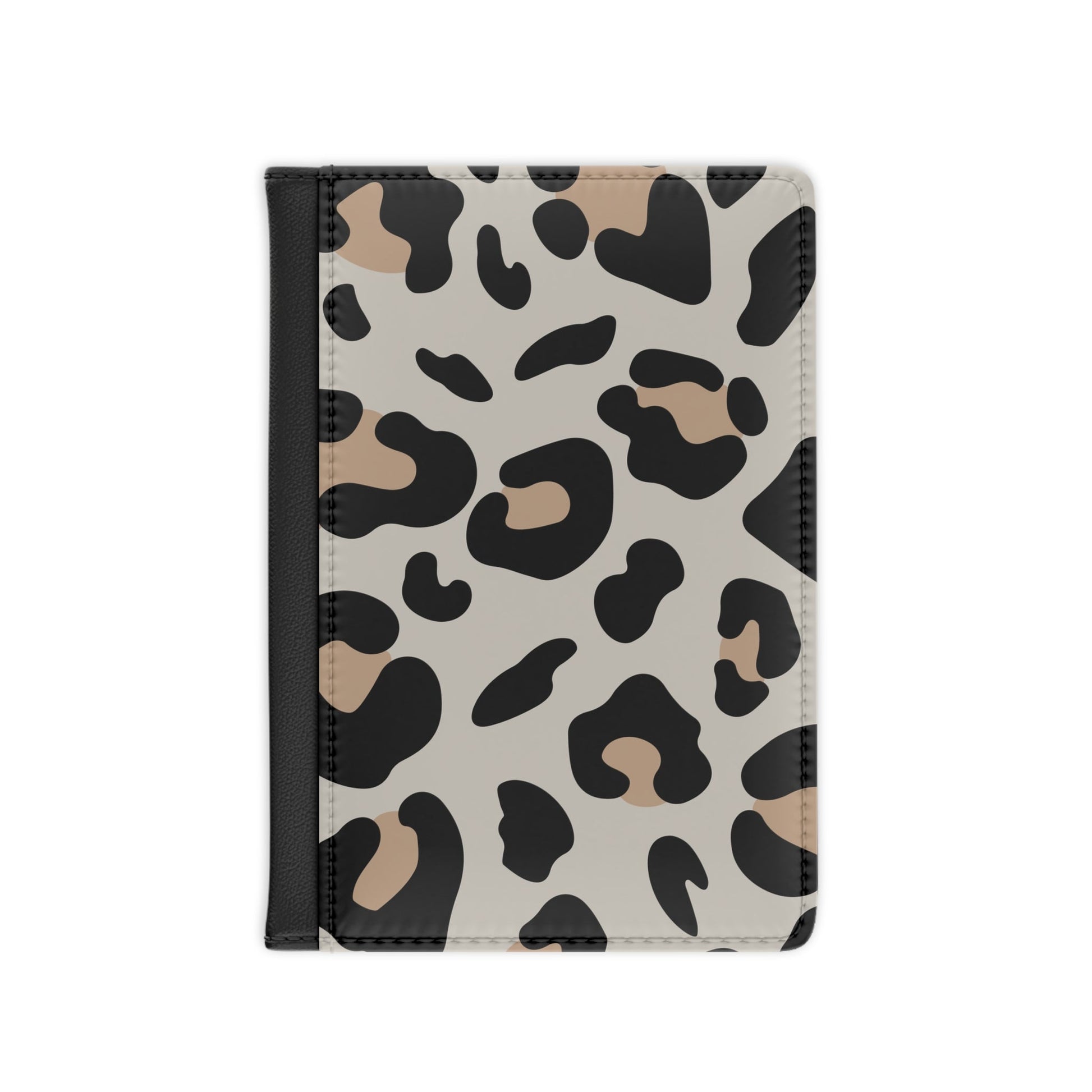 Personalized Leopard Print Passport Cover, Artsulli - Art is Long, Life is Short, Accessories, Size, 3.9" x 5.8", Color, Black, , , 21447096040311675965