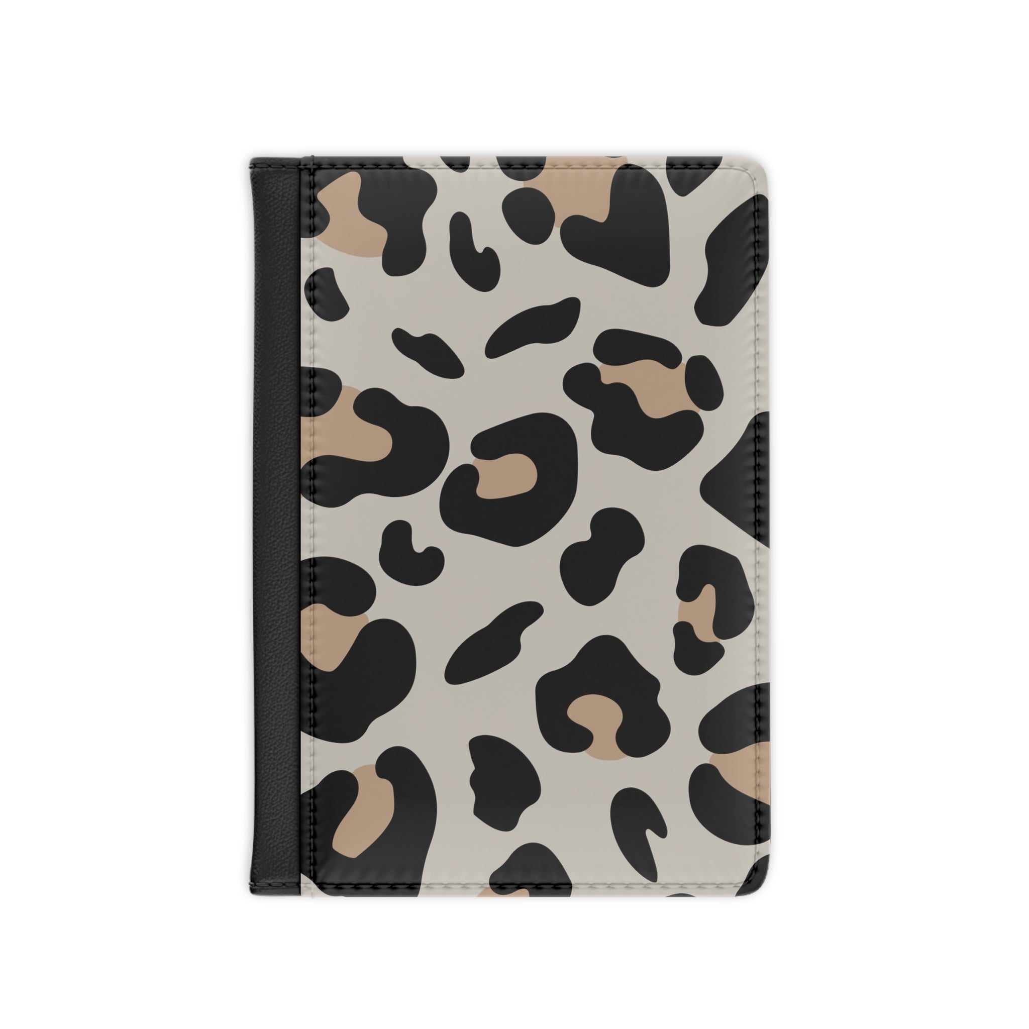 Personalized Leopard Print Passport Cover, Artsulli - Art is Long, Life is Short, Accessories, Size, 3.9" x 5.8", Color, Black, , , 21447096040311675965