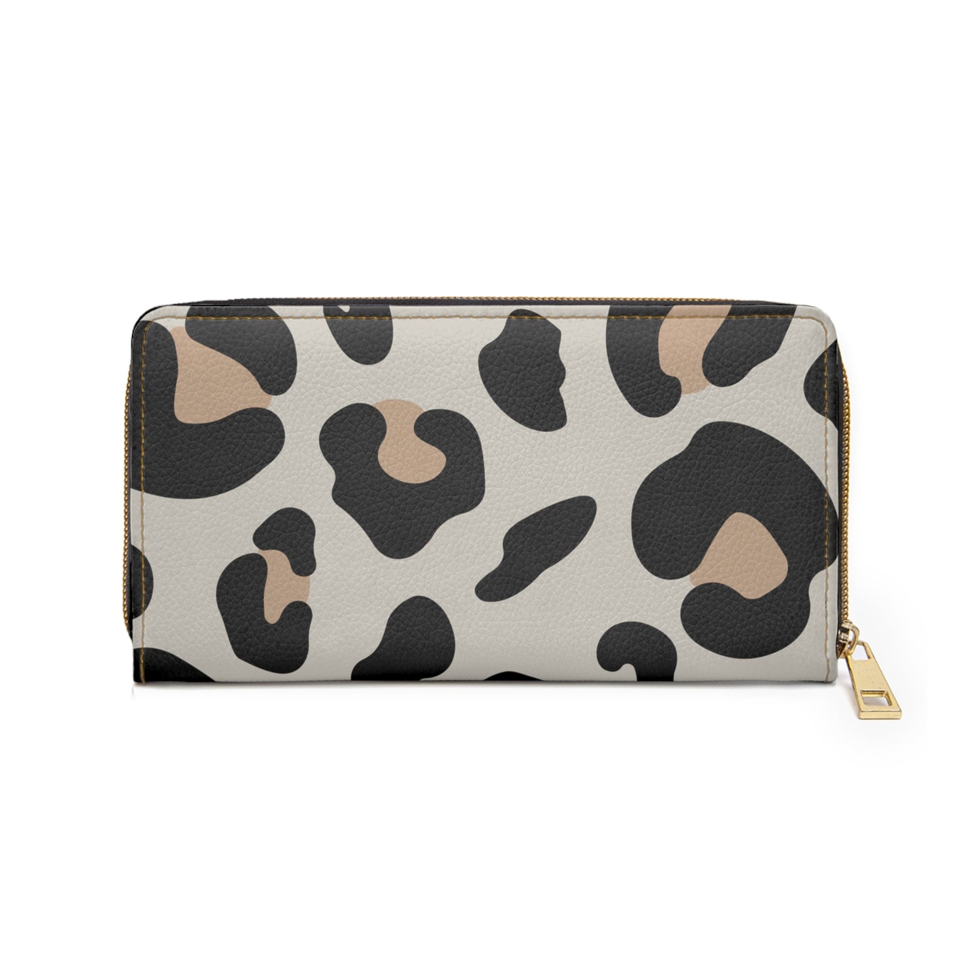 Personalized Leopard Print Zippered Wallet, Artsulli - Art is Long, Life is Short, Accessories, , , , , , , 