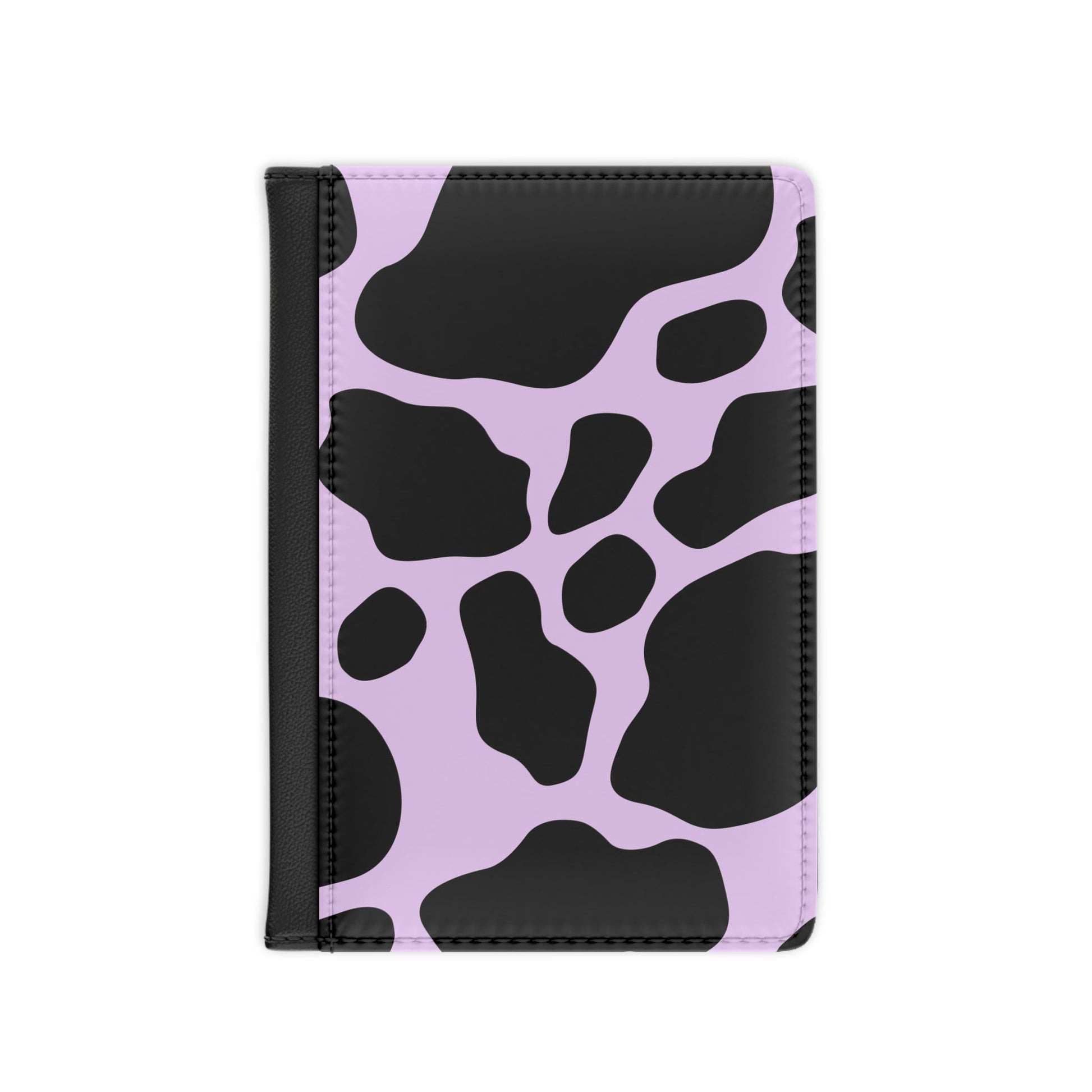 Personalized Lilac Cow Print Passport Cover, Artsulli - Art is Long, Life is Short, Accessories, Size, 3.9" x 5.8", Color, Black, , , 28781788204605793203