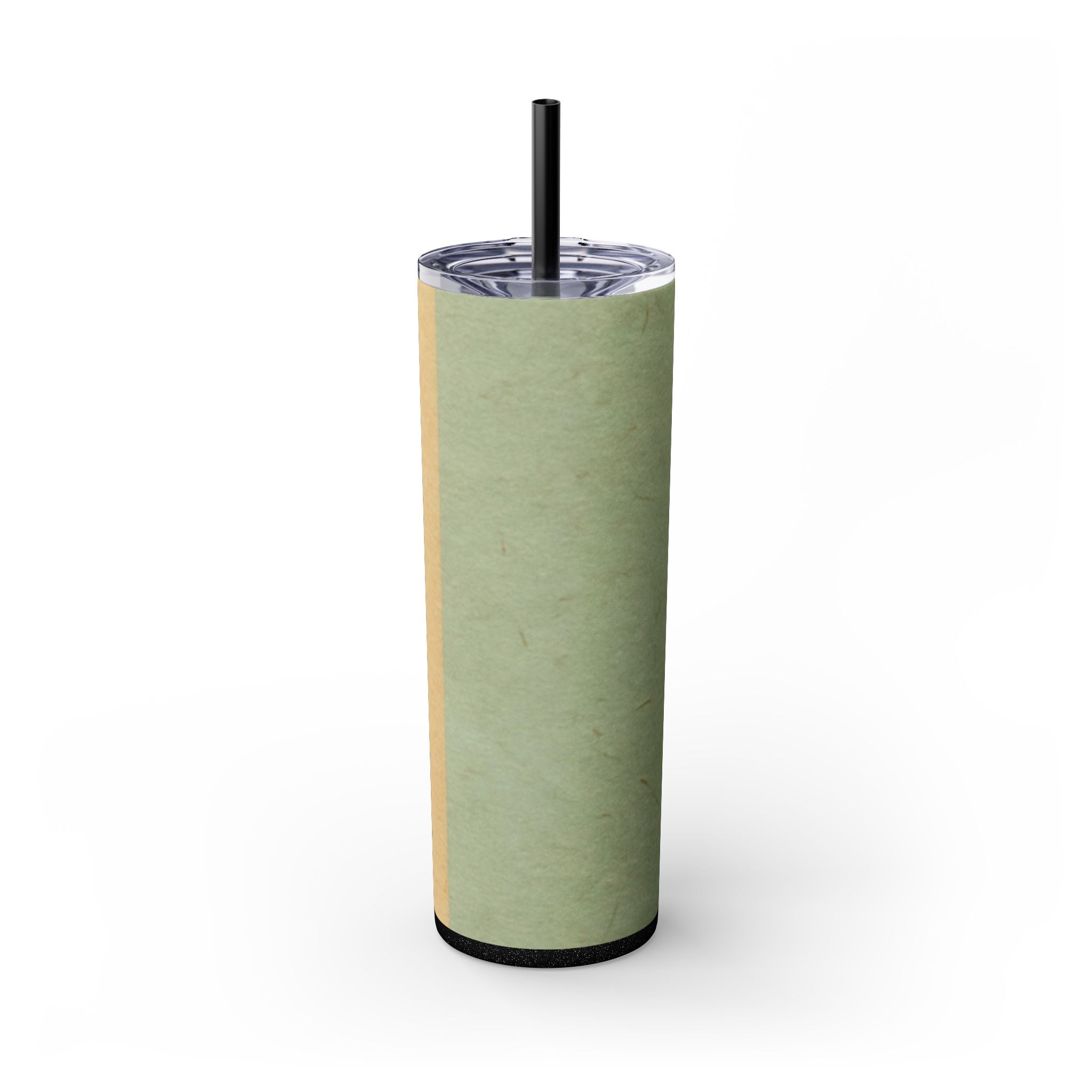 Personalized Maars Green Ombre Skinny Tumbler, Artsulli - Art is Long, Life is Short, Mug, Finish, Glossy, Color, Glitter Black, Size, 20oz, 33048742767863690452