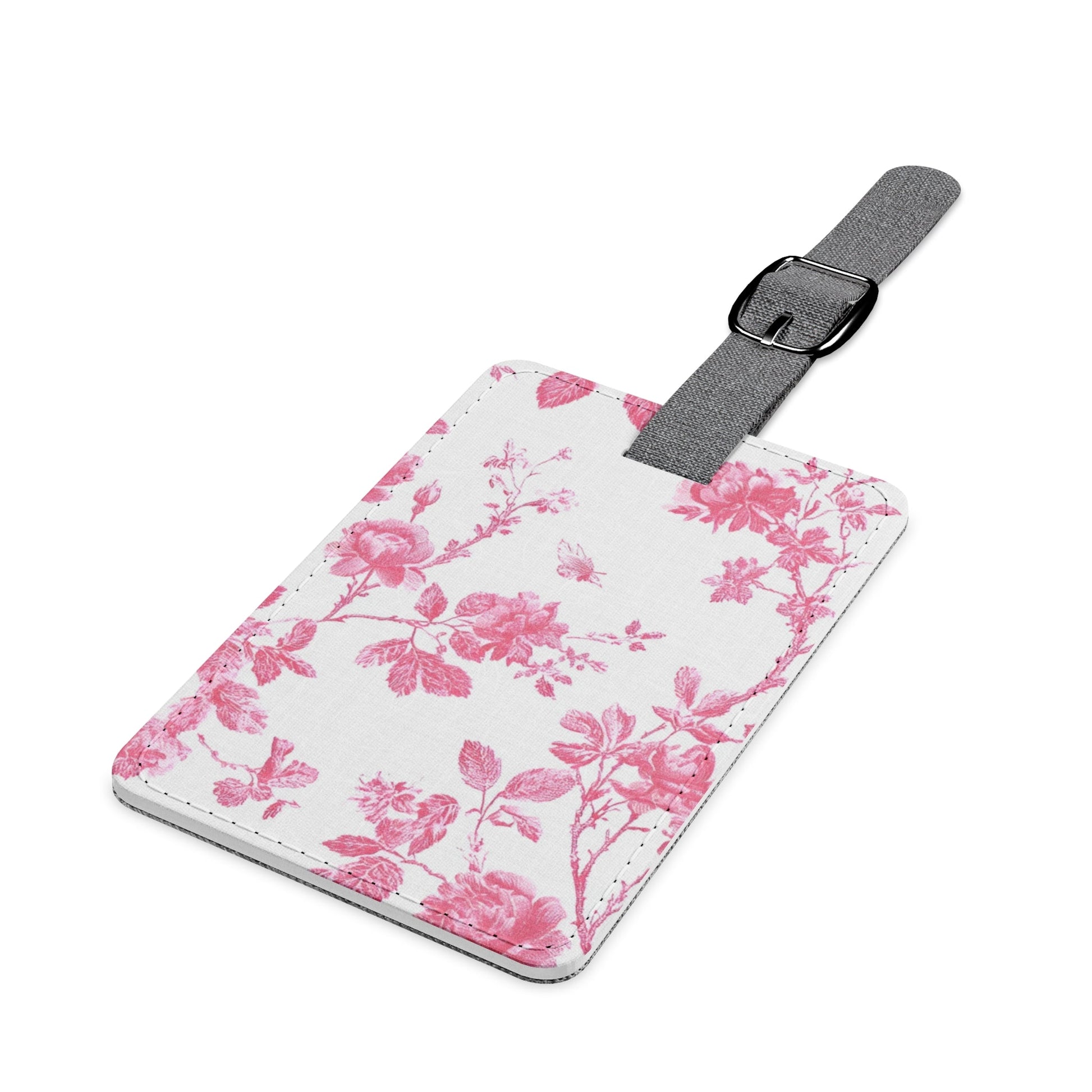 Personalized Pink Floral Luggage Tag, Artsulli - Art is Long, Life is Short, Accessories, , , , , , , 