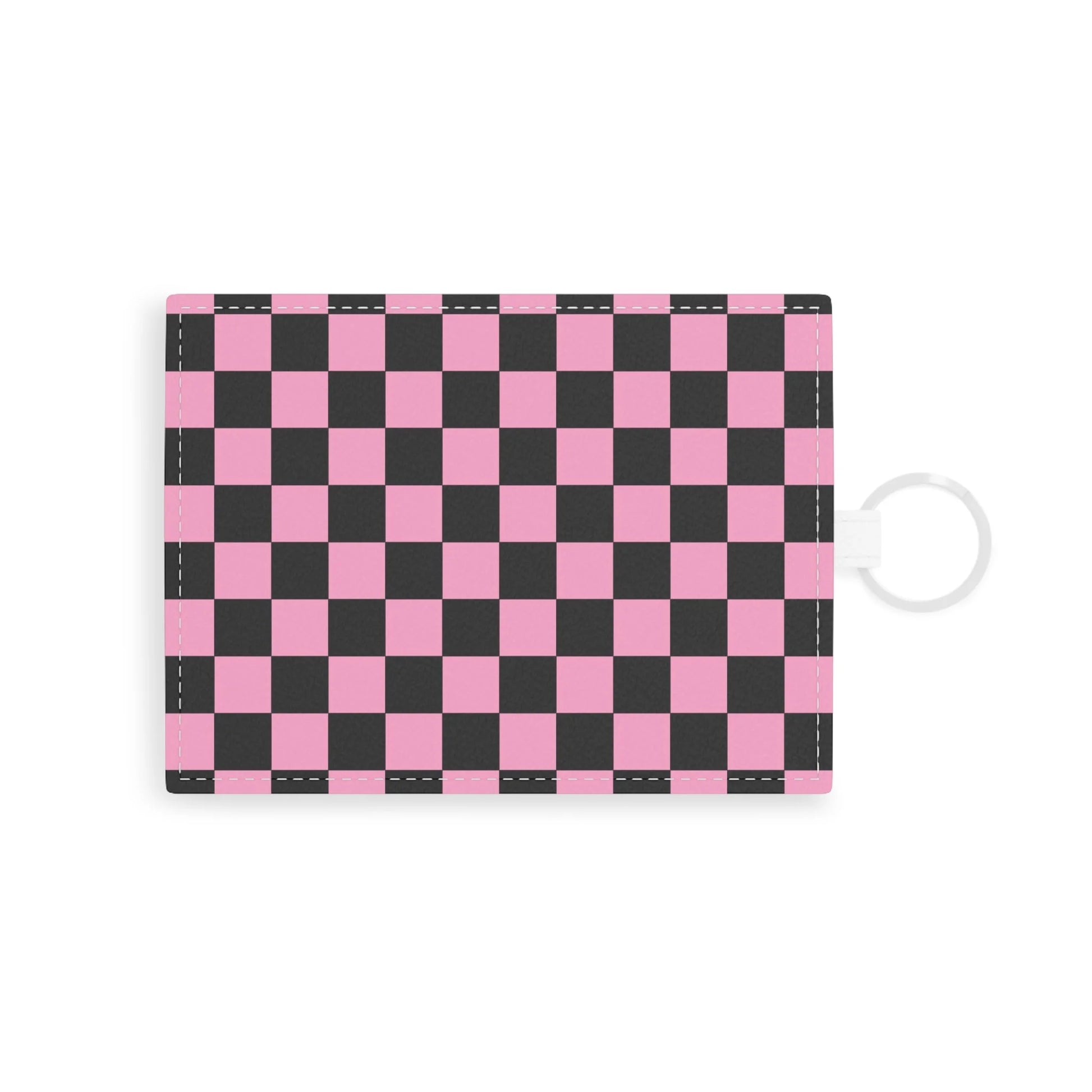 Personalized Pink Saffiano Leather Card Holder, Artsulli - Art is Long, Life is Short, Accessories, Size, One size, Color, White, , , 79563492222748615719