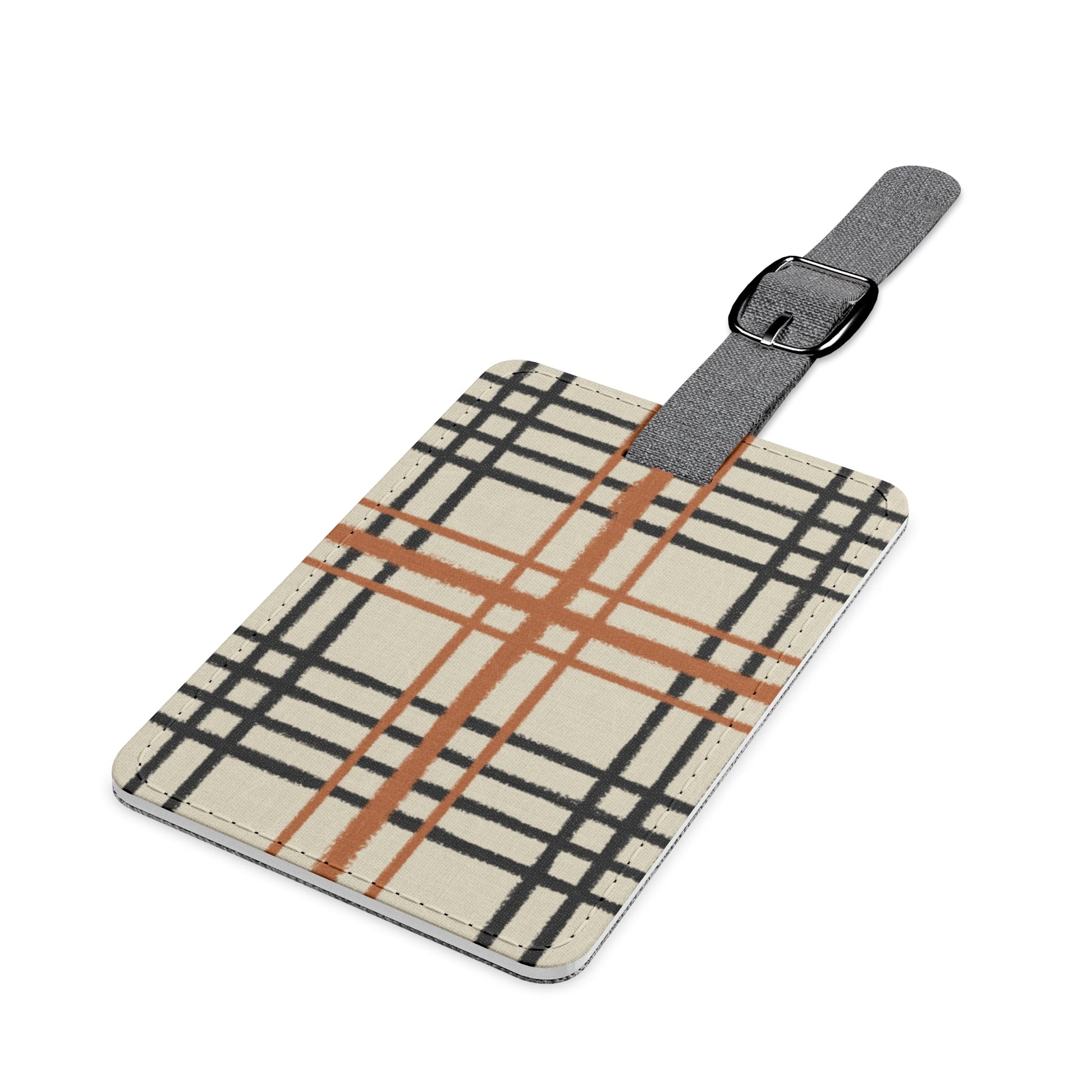 Personalized Plaid Luggage Tag, Artsulli - Art is Long, Life is Short, Accessories, , , , , , , 