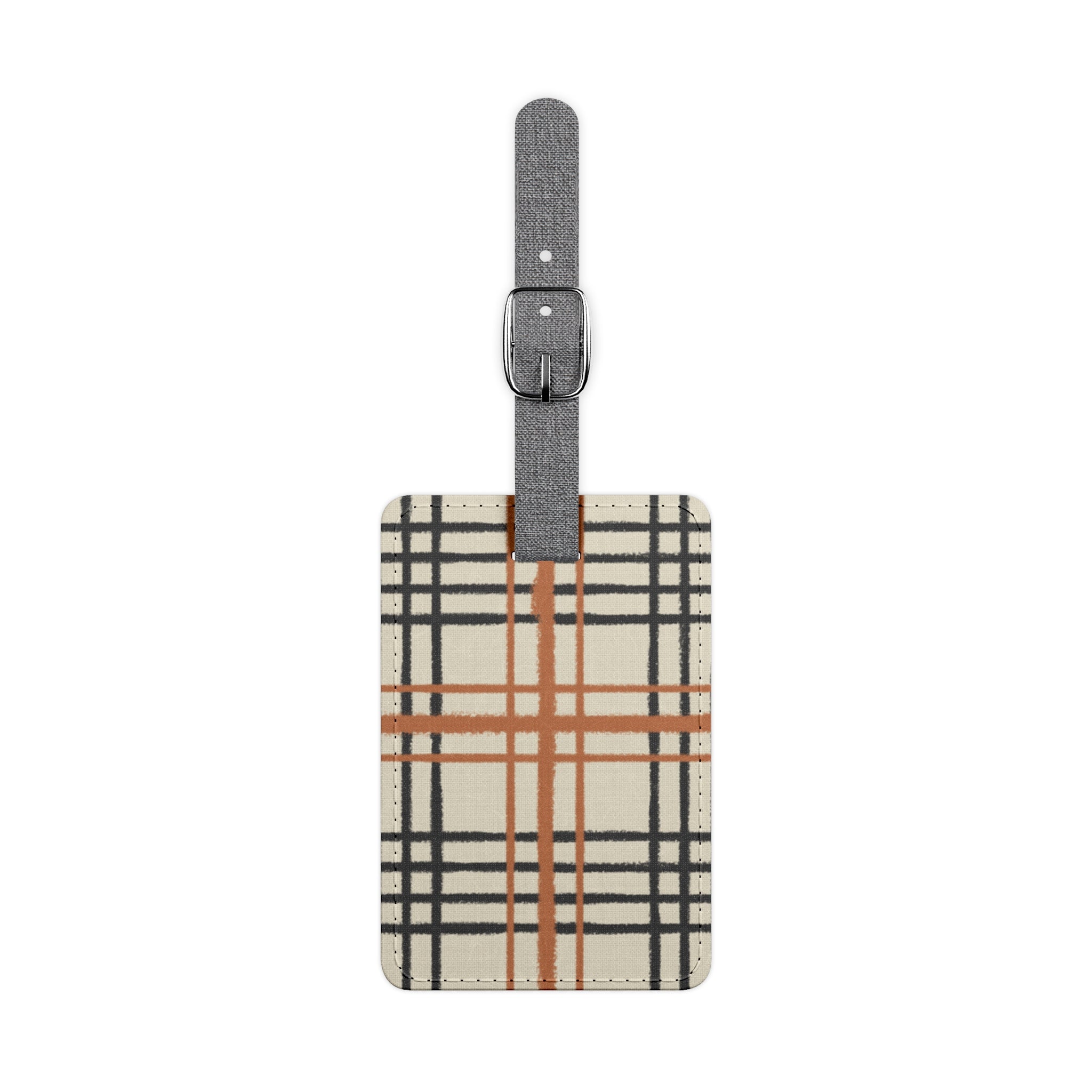 JAKKOUTTHEBXX Personalized Plaid Luggage Tag 2025