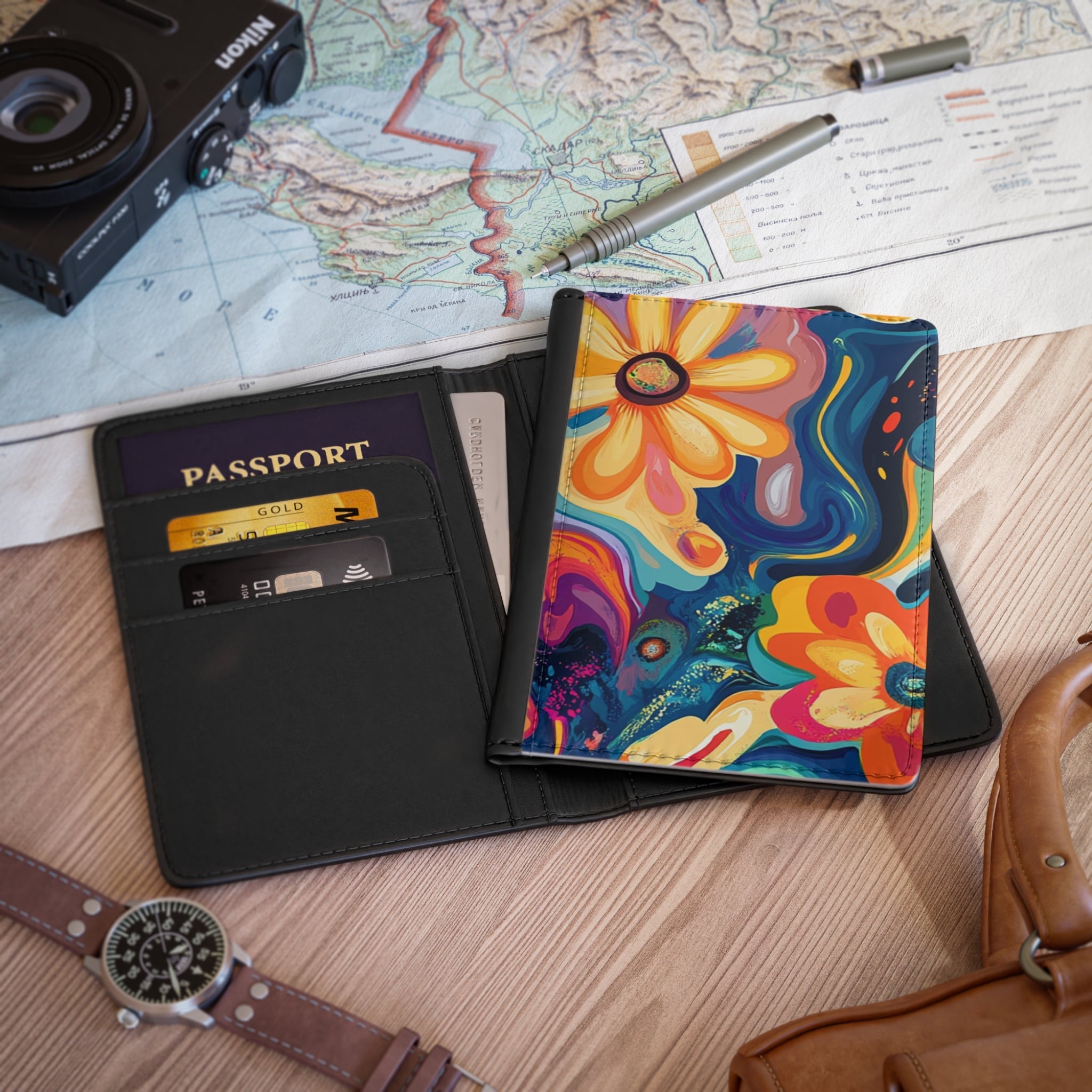 Personalized Travel Passport Cover, Artsulli - Art is Long, Life is Short, Accessories, , , , , , , 