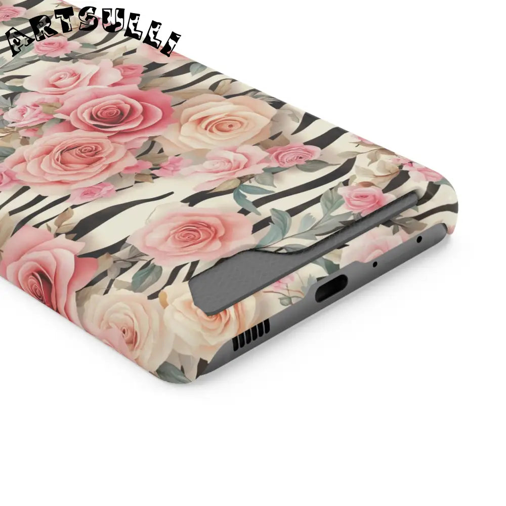 JAKKOUTTHEBXX Pink Floral Zebra Stripe Phone Case 2025