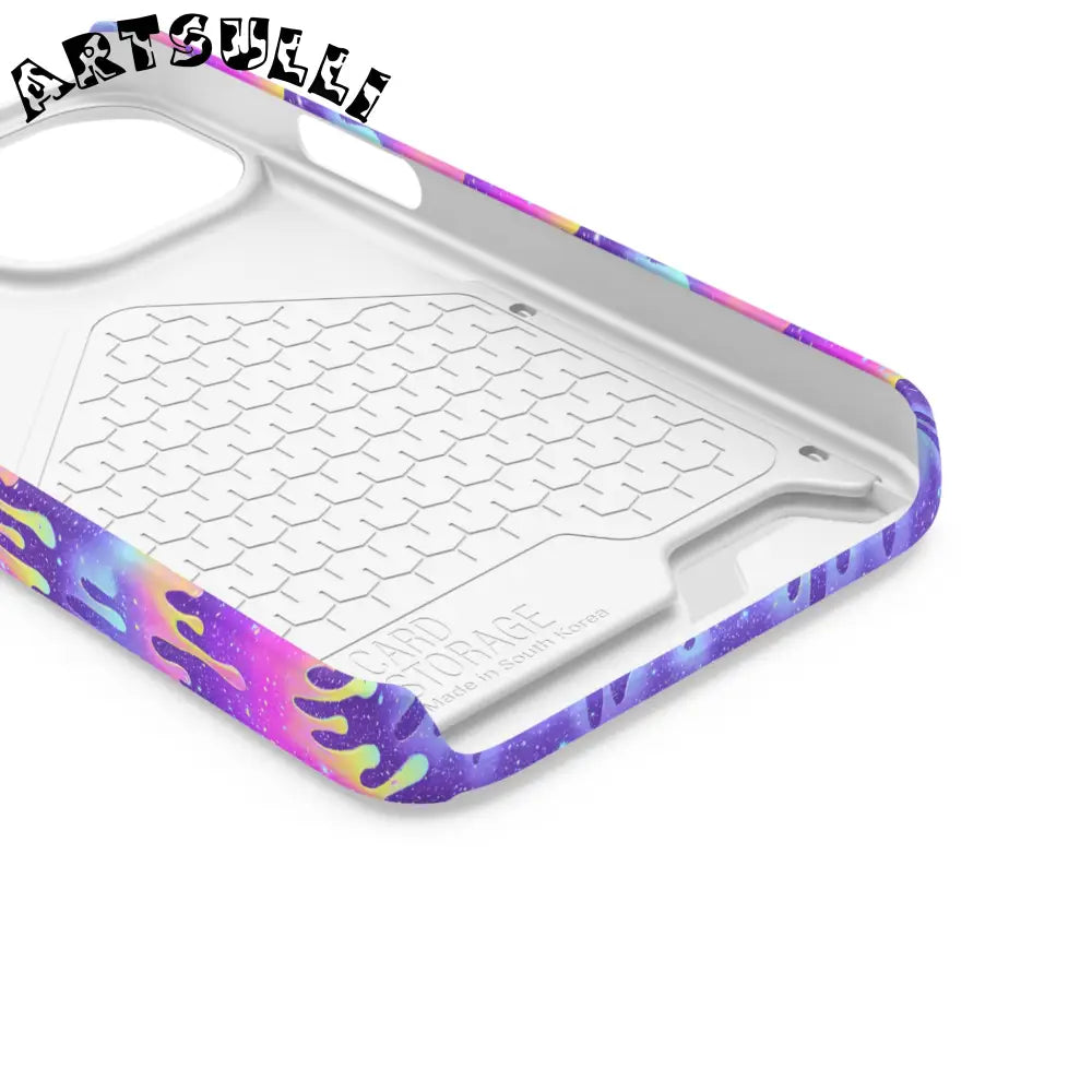 JAKKOUTTHEBXX Purple Drip Samsung Galaxy S23 Ultra Cardholder Case 2025