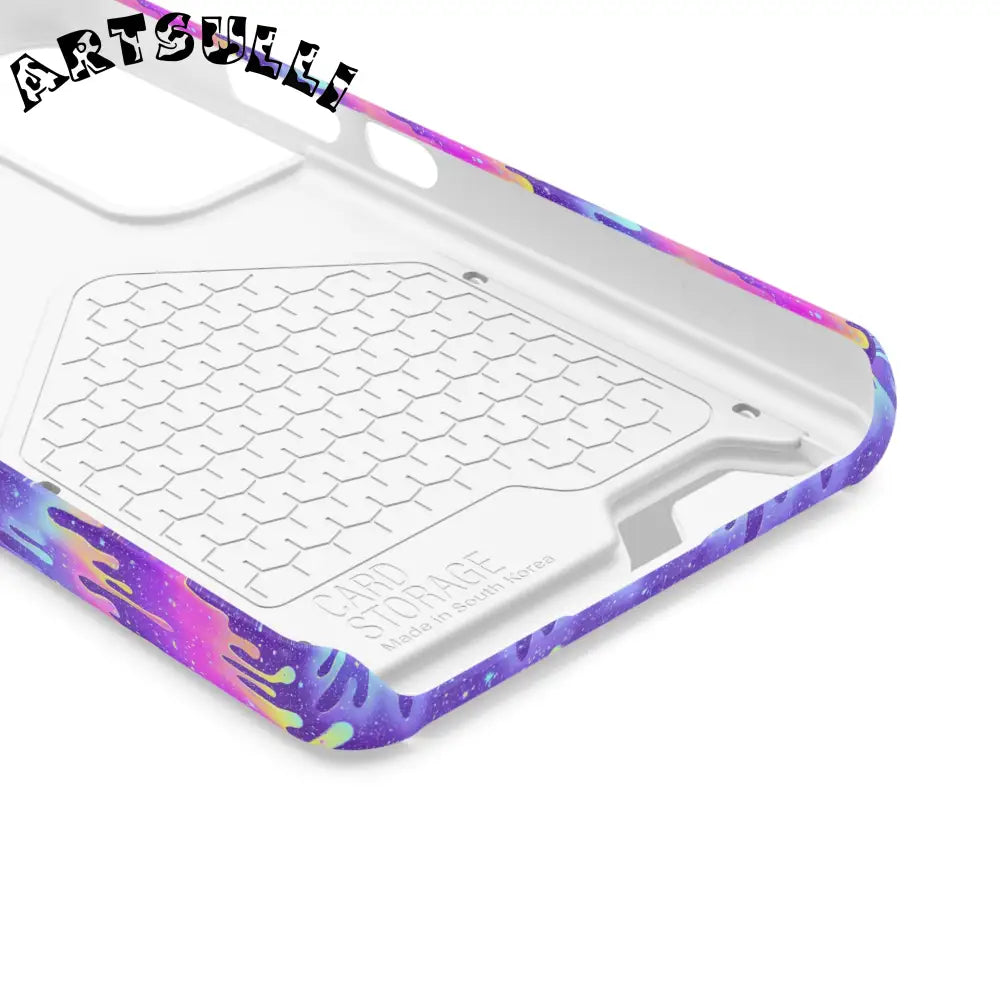 JAKKOUTTHEBXX Purple Drip Samsung Galaxy S23 Ultra Cardholder Case 2025