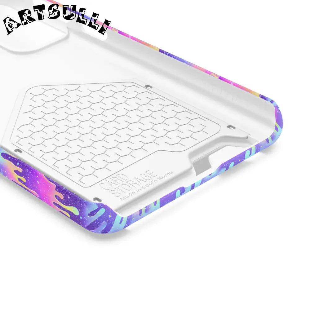 JAKKOUTTHEBXX Purple Drip Samsung Galaxy S23 Ultra Cardholder Case 2025