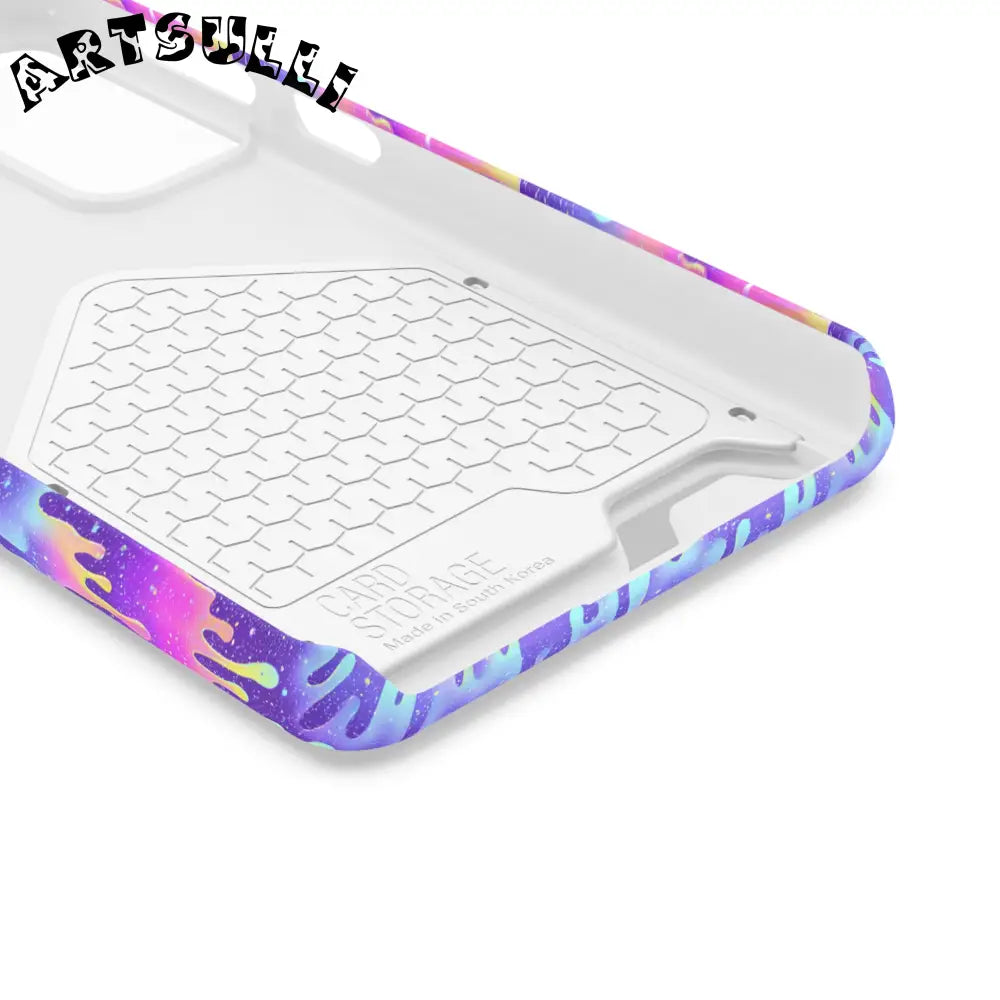 JAKKOUTTHEBXX Purple Drip Samsung Galaxy S23 Ultra Cardholder Case 2025