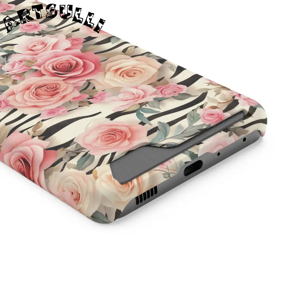 JAKKOUTTHEBXX Pink Floral Zebra Stripe Phone Case 2025