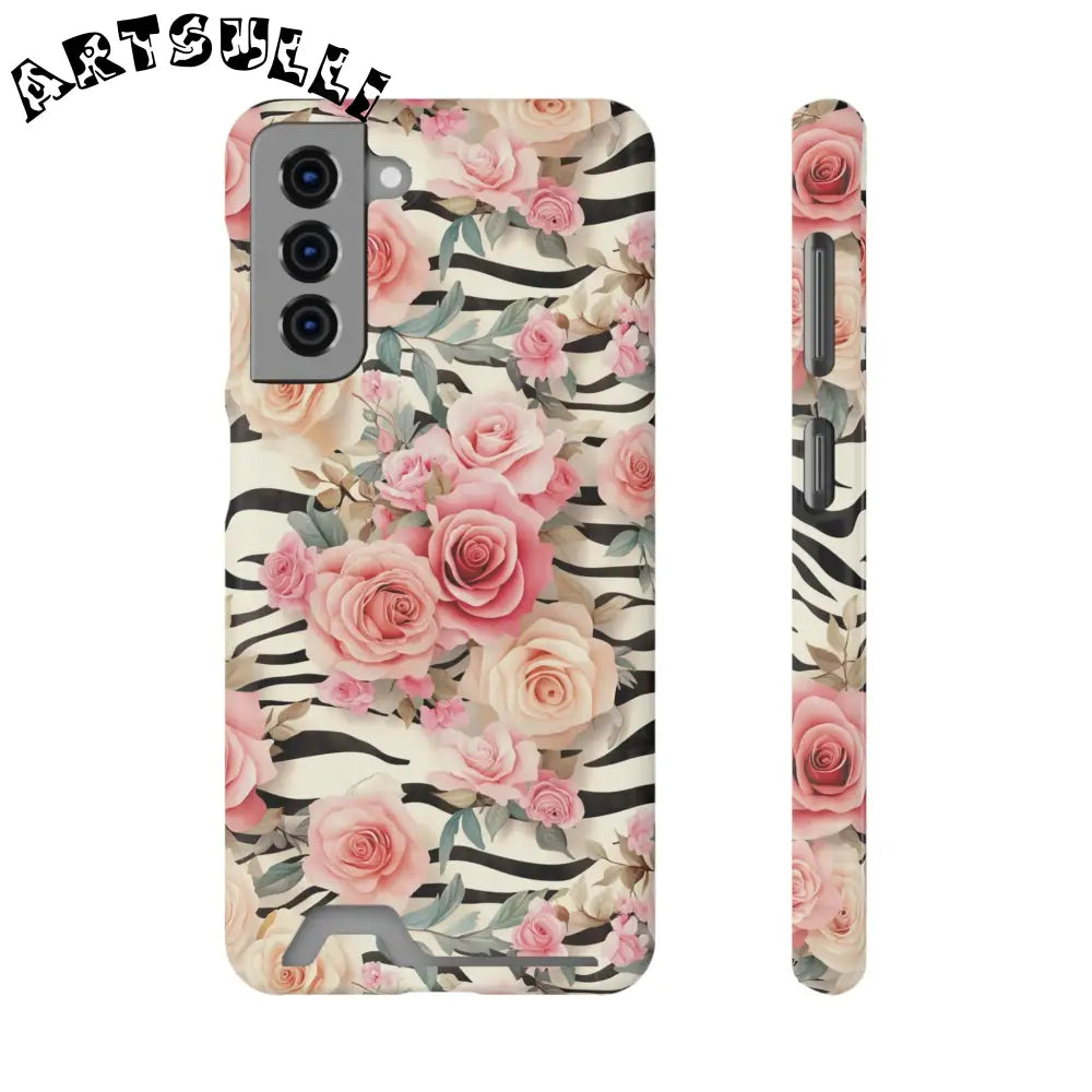 JAKKOUTTHEBXX Pink Floral Zebra Stripe Phone Case 2025