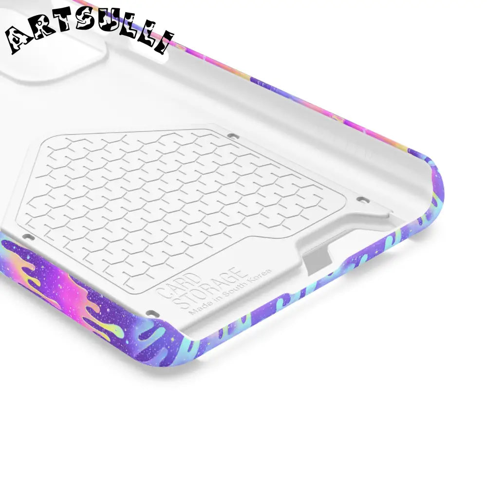 JAKKOUTTHEBXX Purple Drip Samsung Galaxy S23 Ultra Cardholder Case 2025