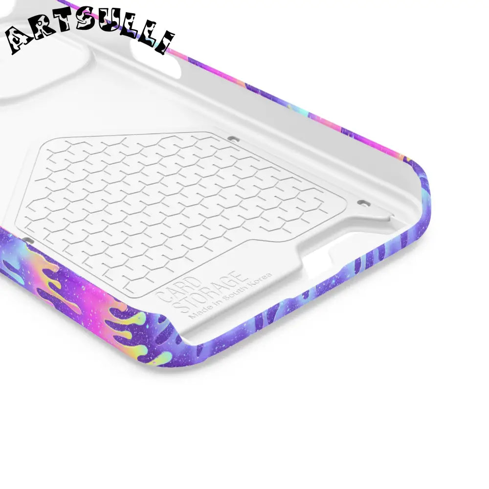 JAKKOUTTHEBXX Purple Drip Samsung Galaxy S23 Ultra Cardholder Case 2025