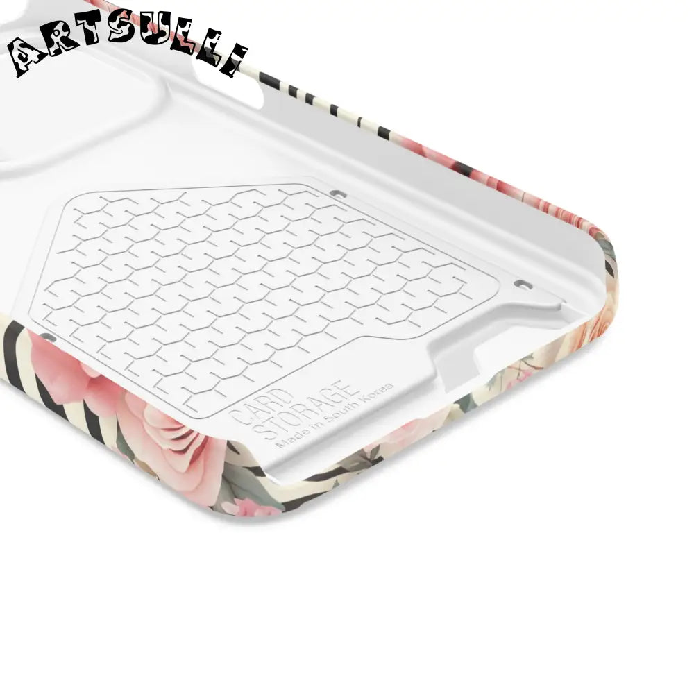 JAKKOUTTHEBXX Pink Floral Zebra Stripe Phone Case 2025