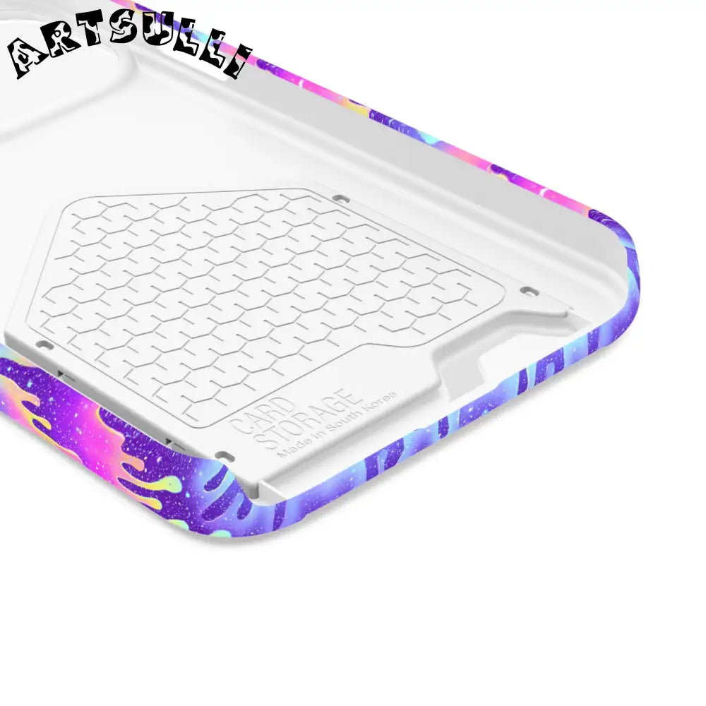 JAKKOUTTHEBXX Purple Drip Samsung Galaxy S23 Ultra Cardholder Case 2025