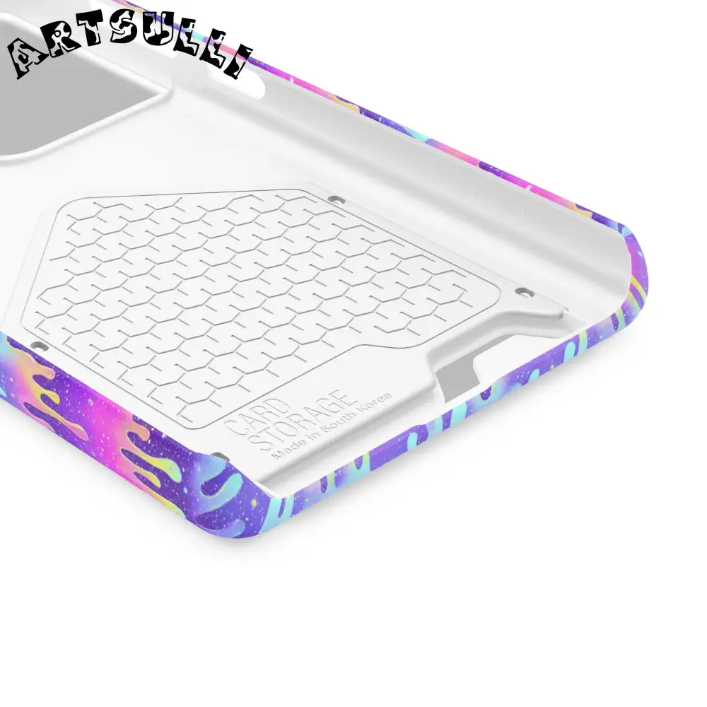 JAKKOUTTHEBXX Purple Drip Samsung Galaxy S23 Ultra Cardholder Case 2025