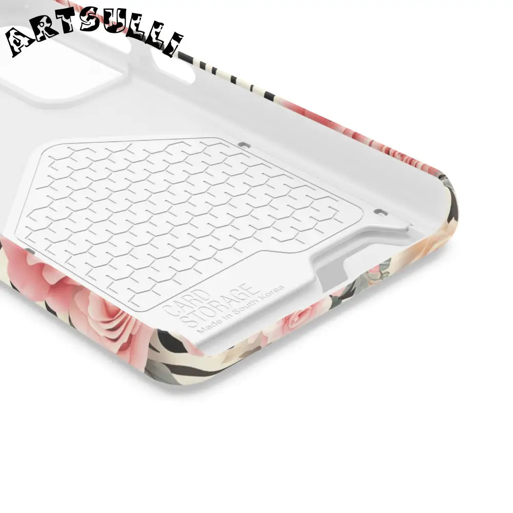 JAKKOUTTHEBXX Pink Floral Zebra Stripe Phone Case 2025