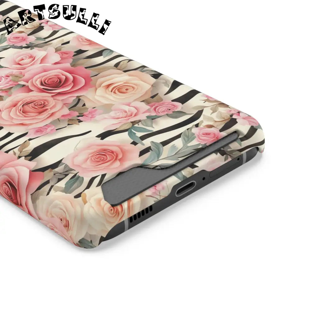 JAKKOUTTHEBXX Pink Floral Zebra Stripe Phone Case 2025