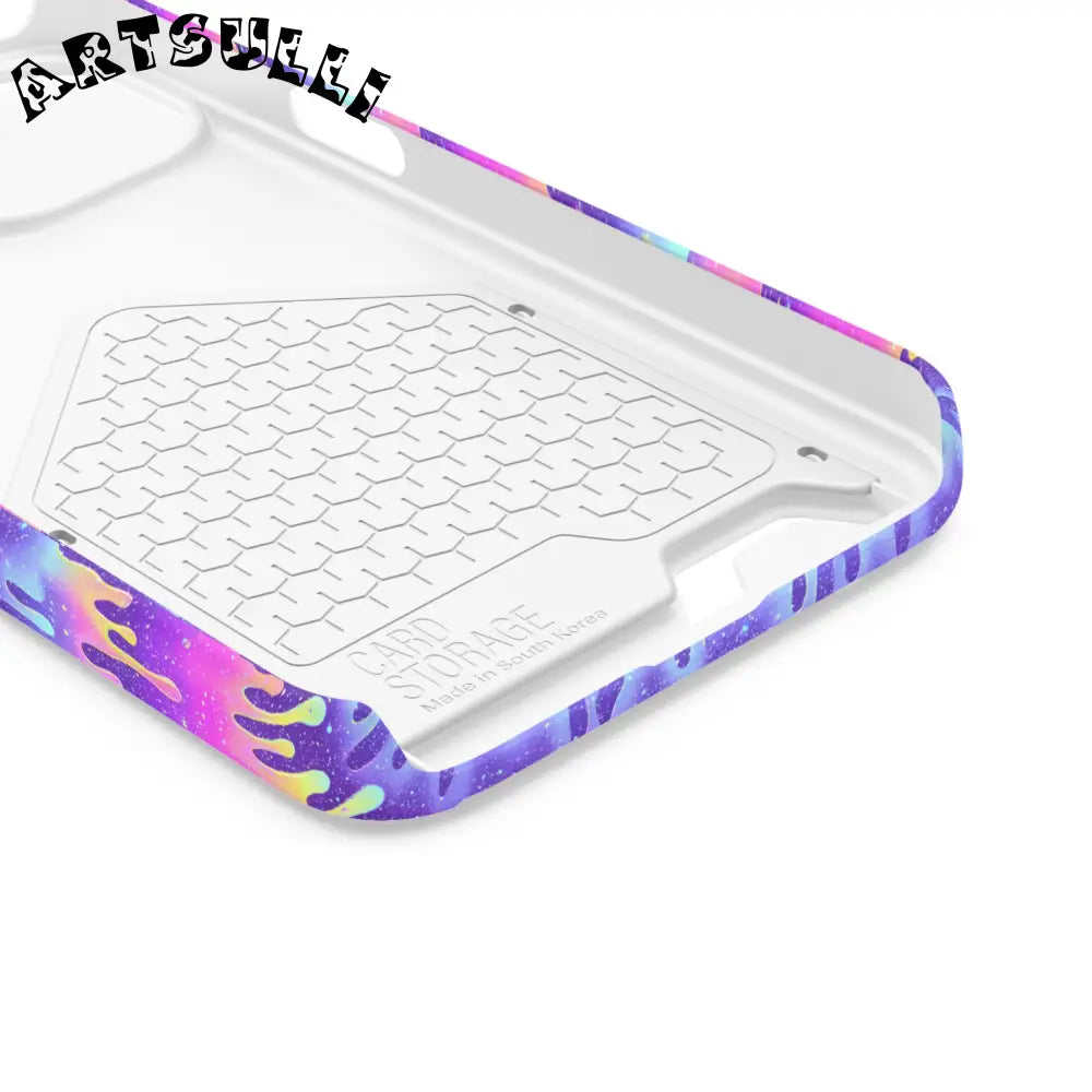 JAKKOUTTHEBXX Purple Drip Samsung Galaxy S23 Ultra Cardholder Case 2025