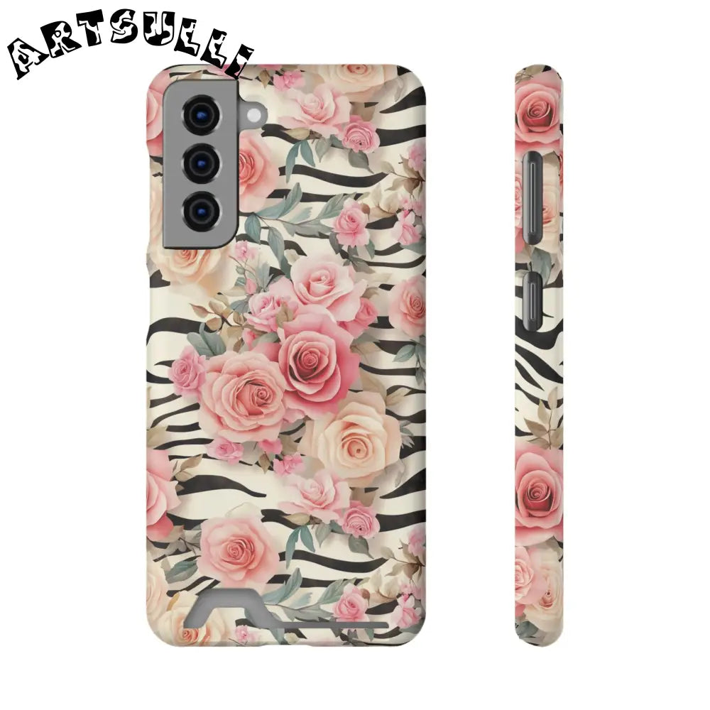 JAKKOUTTHEBXX Pink Floral Zebra Stripe Phone Case 2025