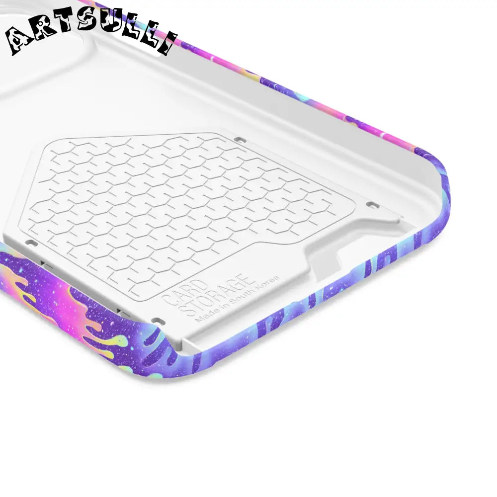 JAKKOUTTHEBXX Purple Drip Samsung Galaxy S23 Ultra Cardholder Case 2025
