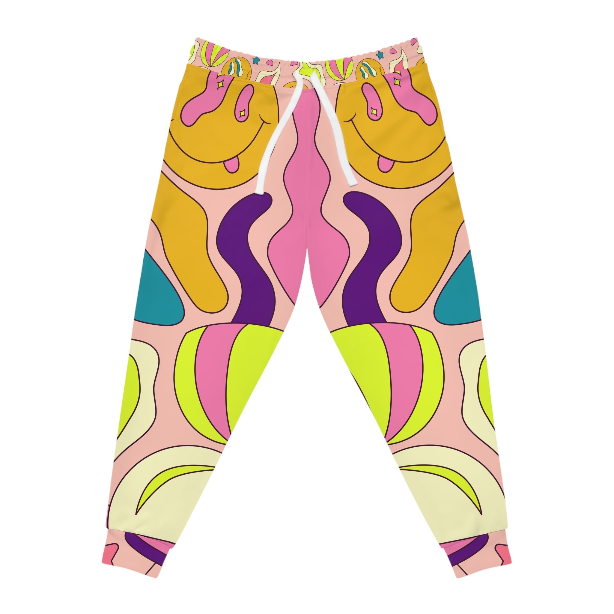 Printify Pink Alien and UFO Joggers 2025