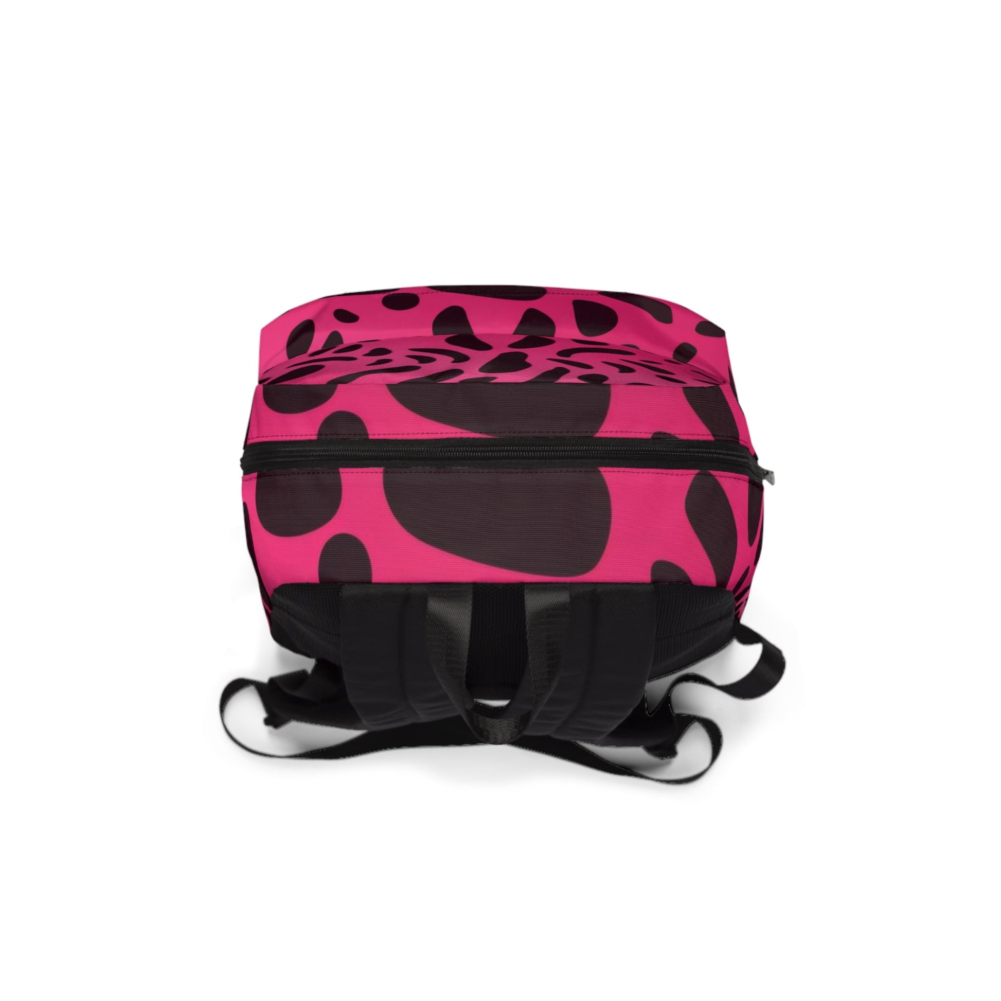 Pink and Black Animal Print Backpack, Artsulli - Art is Long, Life is Short, Bags, , , , , , , 