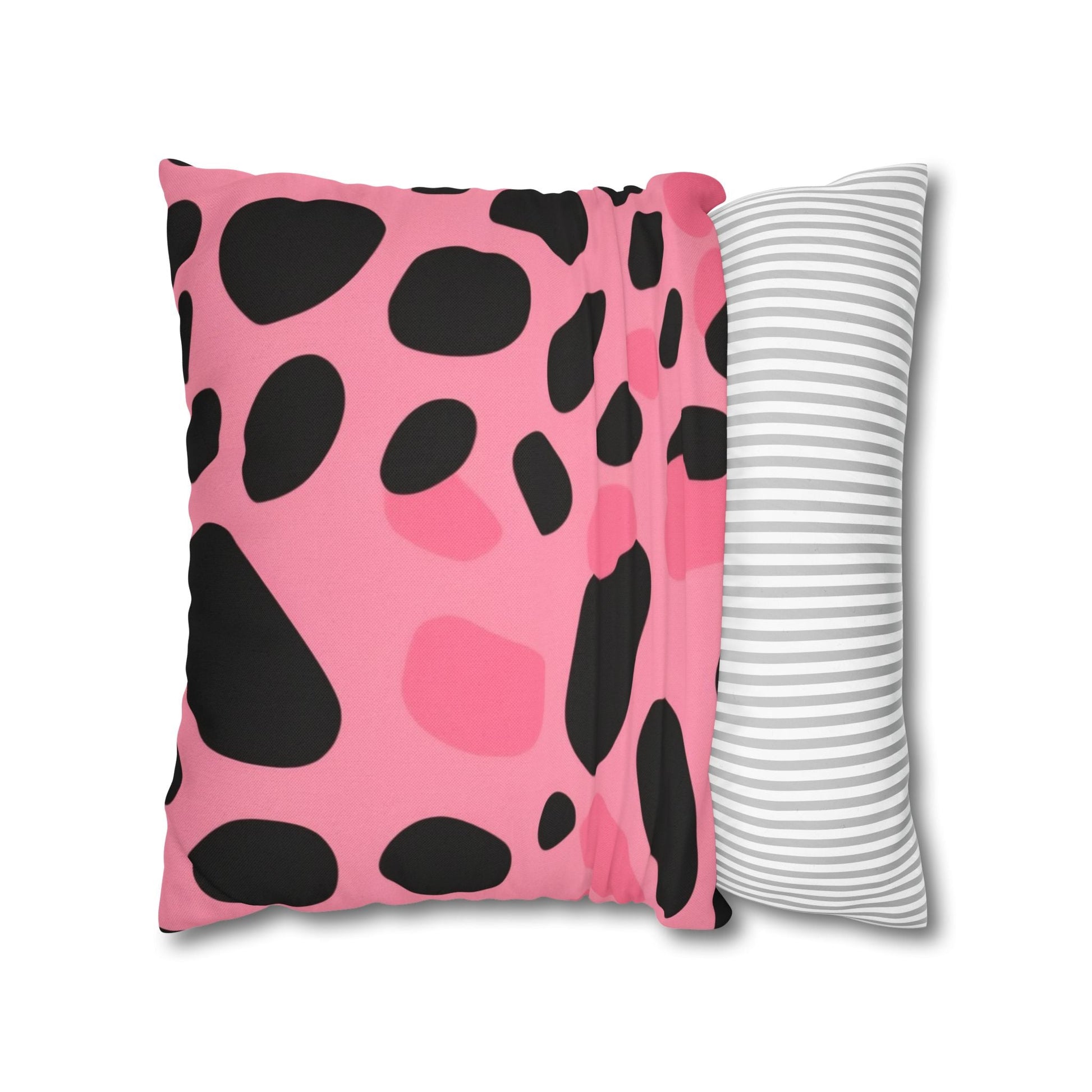 Pink and Black Dalmatian Throw Pillow, Artsulli - Art is Long, Life is Short, Home Decor, , , , , , , 