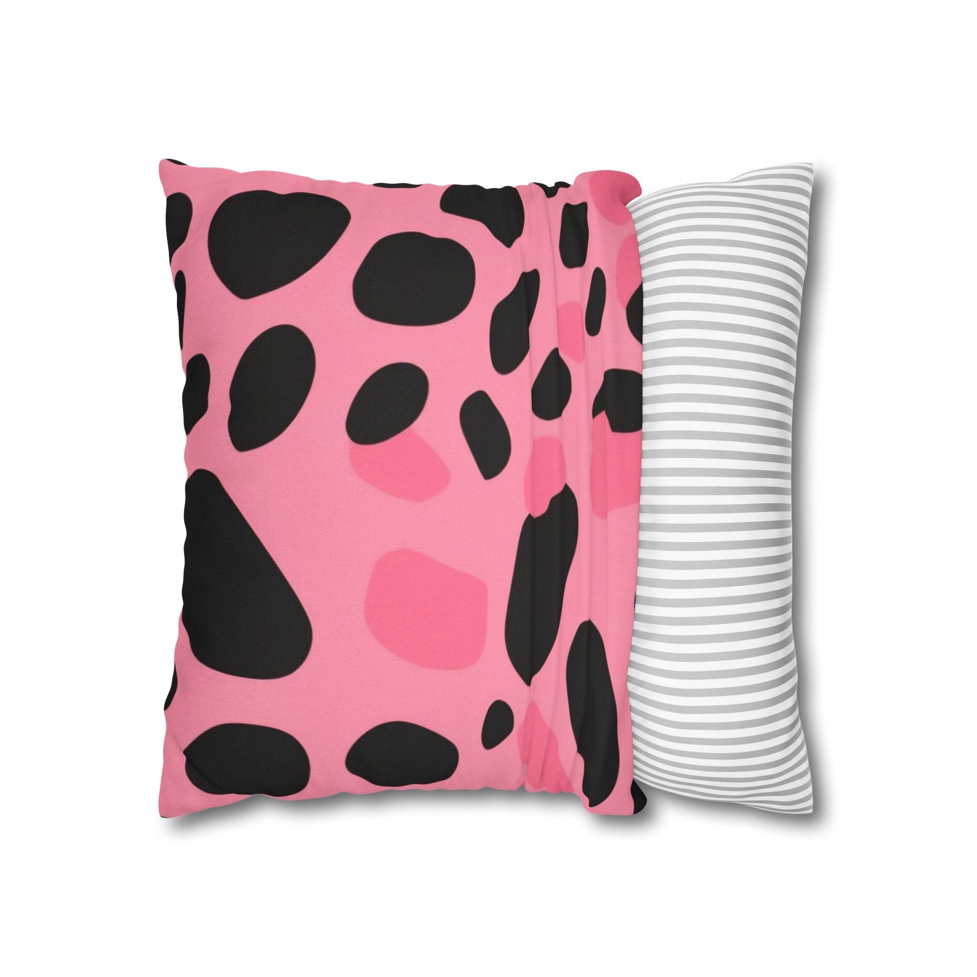Pink and Black Dalmatian Throw Pillow, Artsulli - Art is Long, Life is Short, Home Decor, , , , , , , 