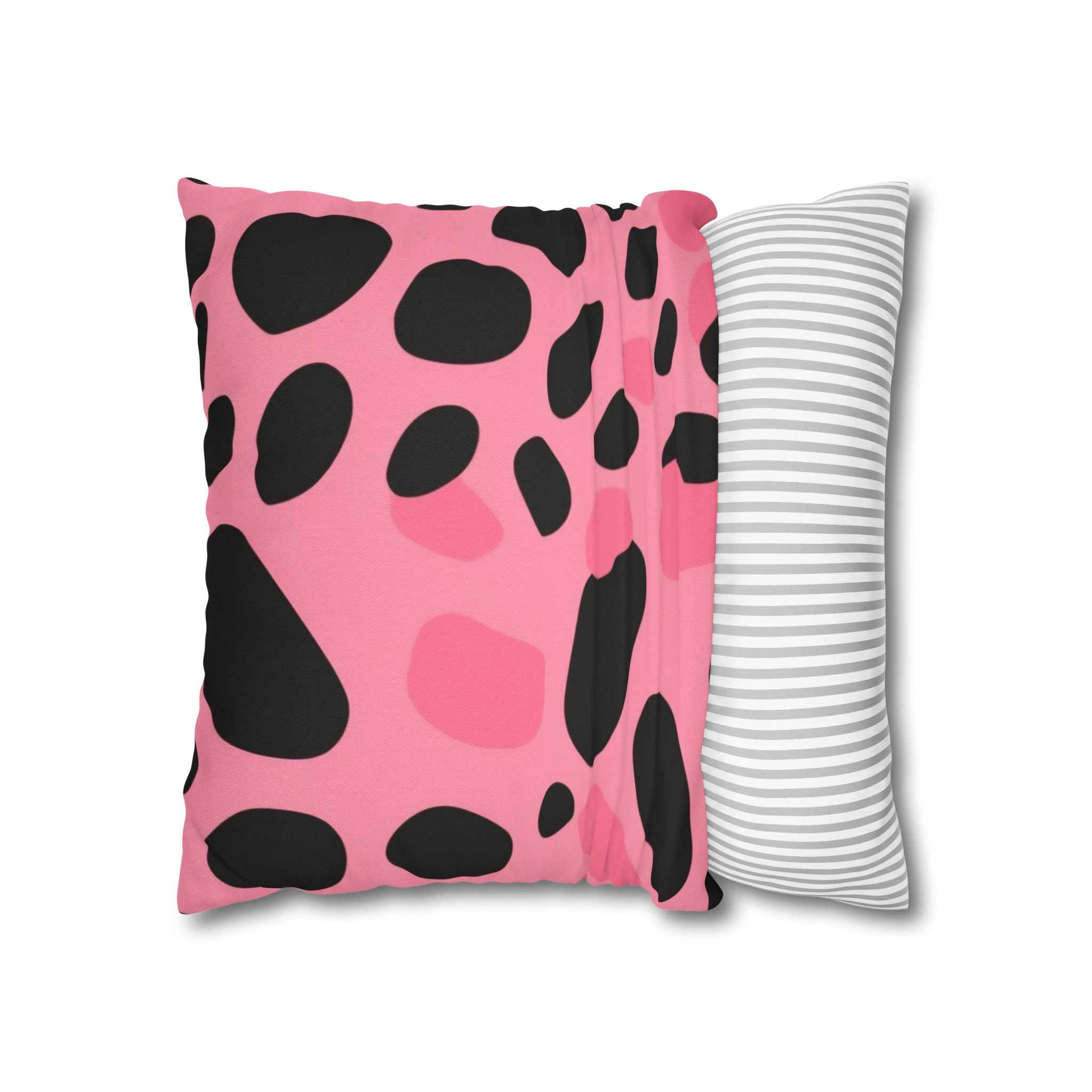 Pink and Black Dalmatian Throw Pillow, Artsulli - Art is Long, Life is Short, Home Decor, , , , , , , 