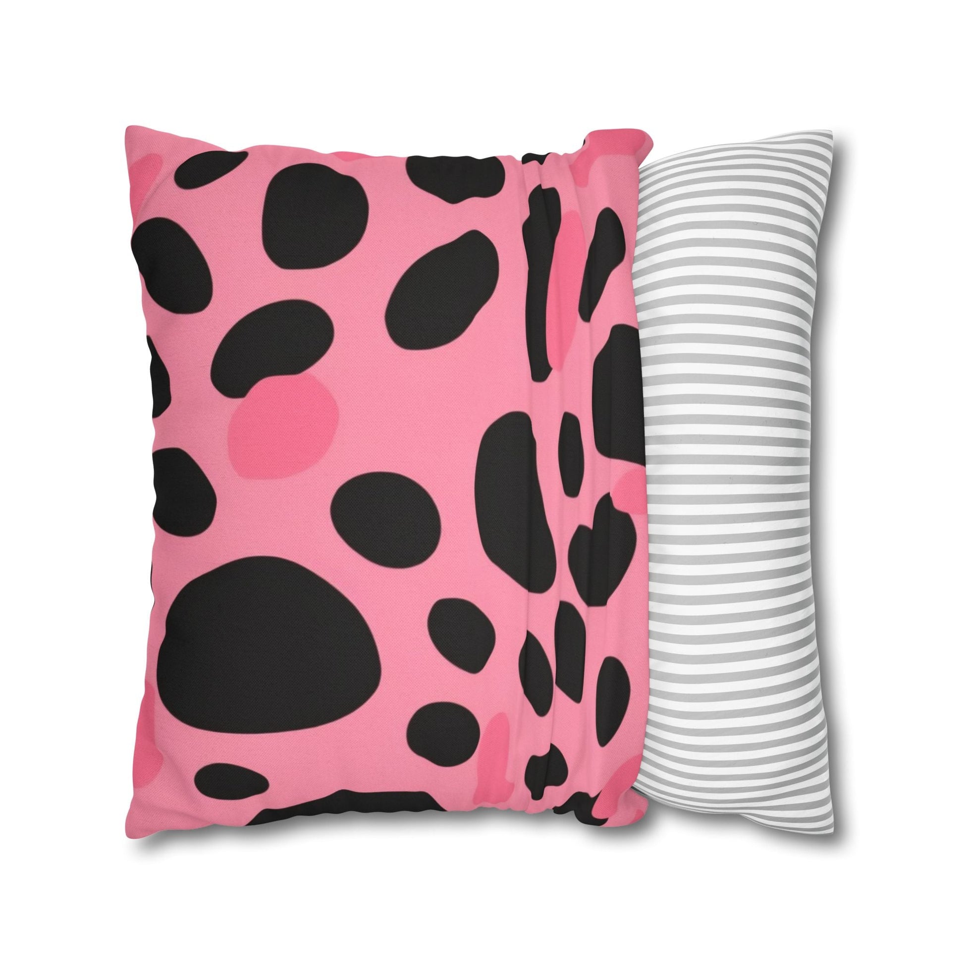 Pink and Black Dalmatian Throw Pillow, Artsulli - Art is Long, Life is Short, Home Decor, , , , , , , 