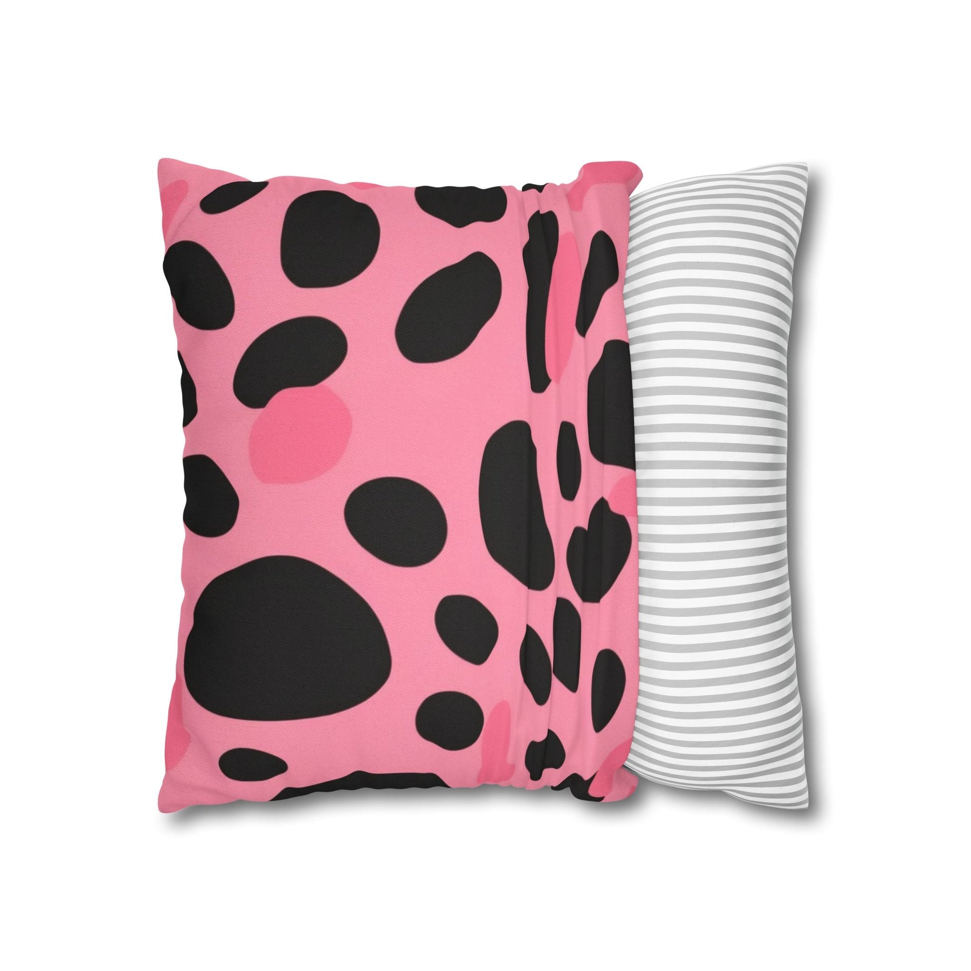 Pink and Black Dalmatian Throw Pillow, Artsulli - Art is Long, Life is Short, Home Decor, , , , , , , 
