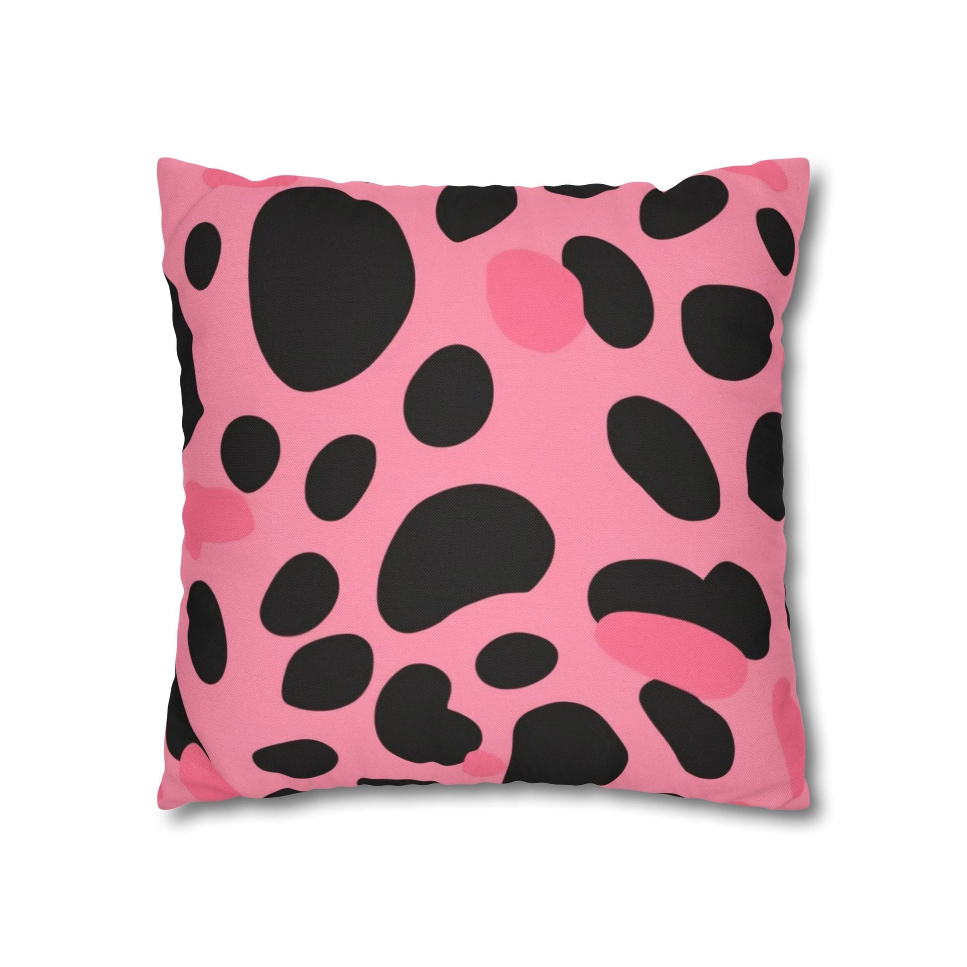 Pink and Black Dalmatian Throw Pillow, Artsulli - Art is Long, Life is Short, Home Decor, , , , , , , 