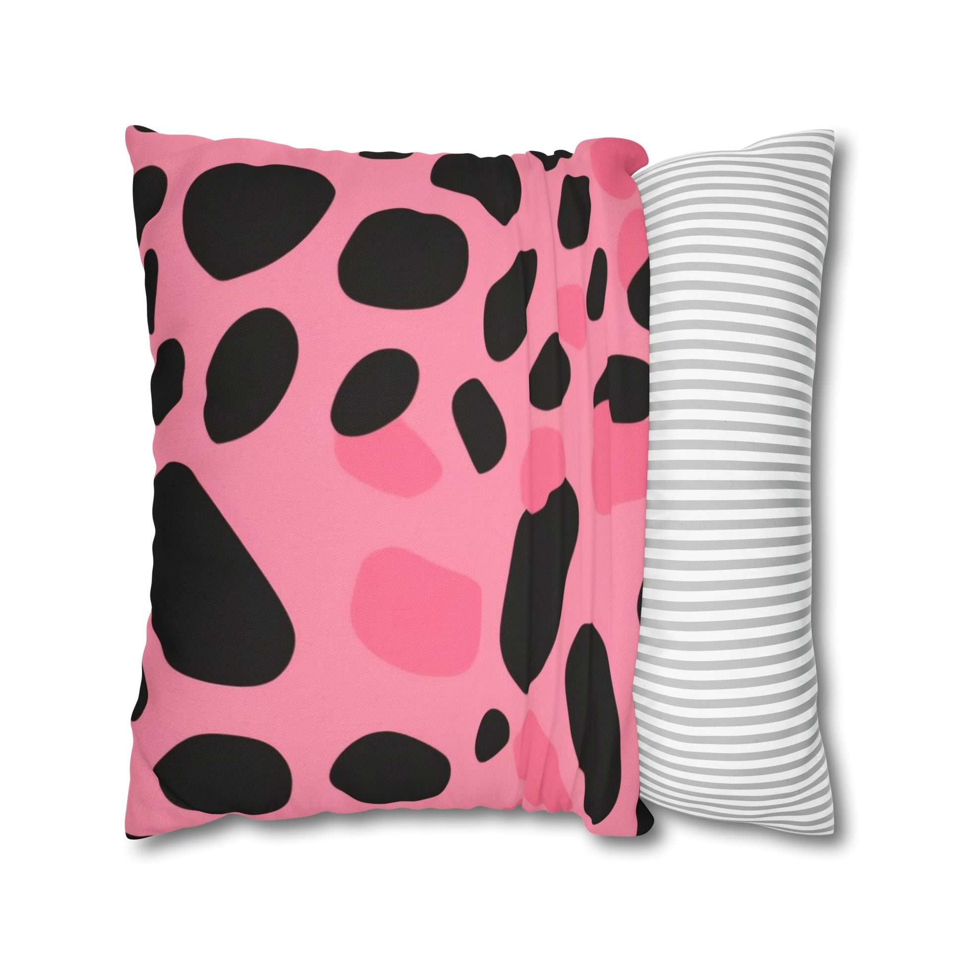 Pink and Black Dalmatian Throw Pillow, Artsulli - Art is Long, Life is Short, Home Decor, , , , , , , 