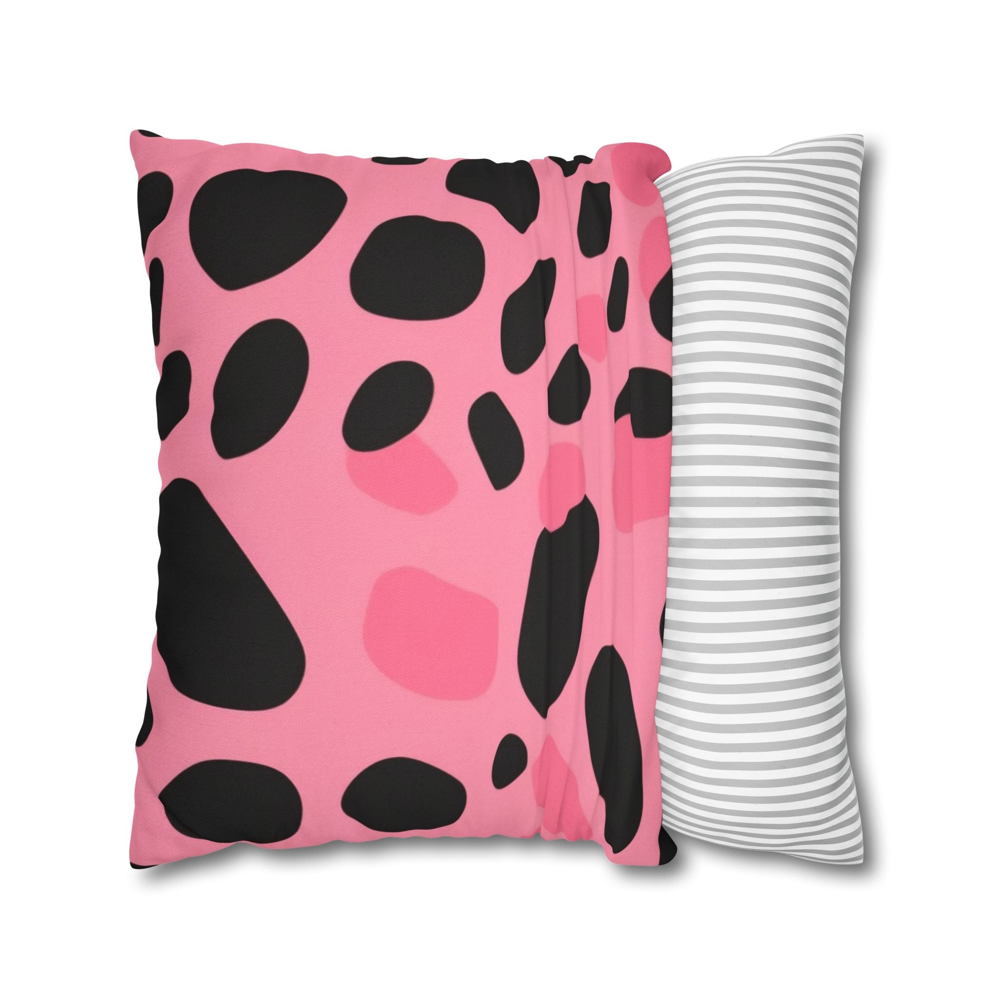 Pink and Black Dalmatian Throw Pillow, Artsulli - Art is Long, Life is Short, Home Decor, , , , , , , 