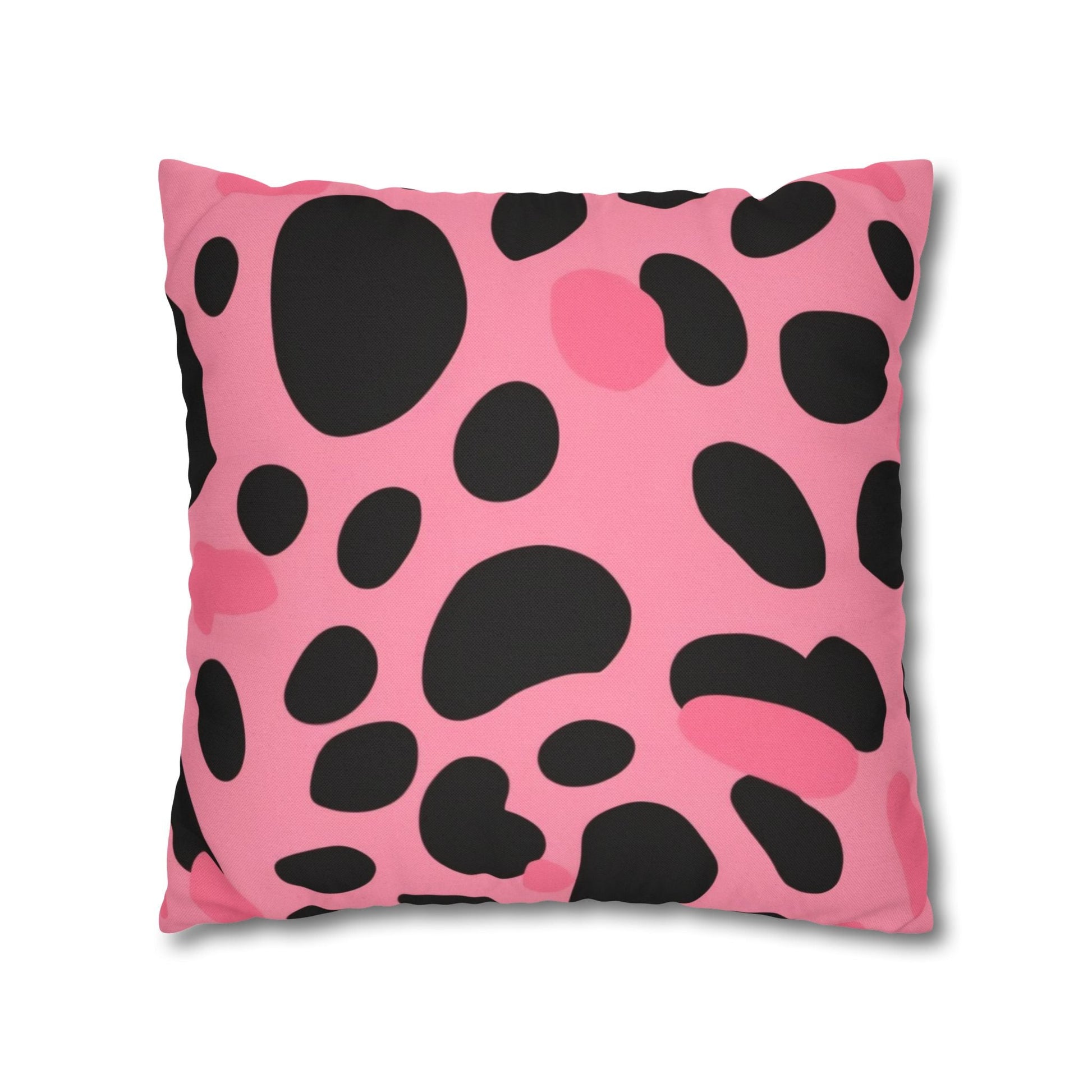 Pink and Black Dalmatian Throw Pillow, Artsulli - Art is Long, Life is Short, Home Decor, , , , , , , 