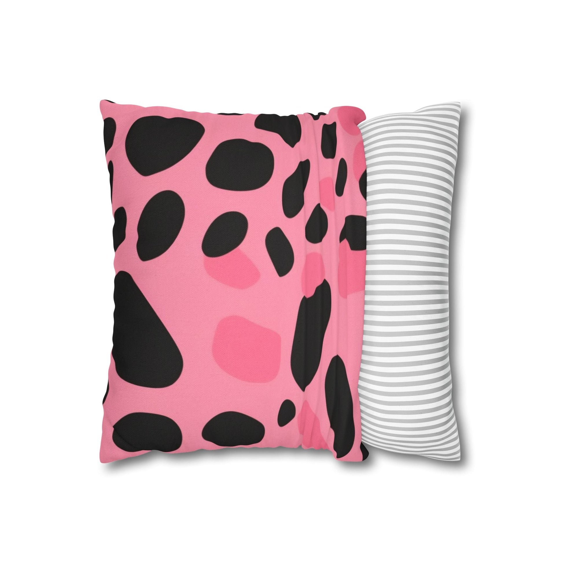 Pink and Black Dalmatian Throw Pillow, Artsulli - Art is Long, Life is Short, Home Decor, , , , , , , 