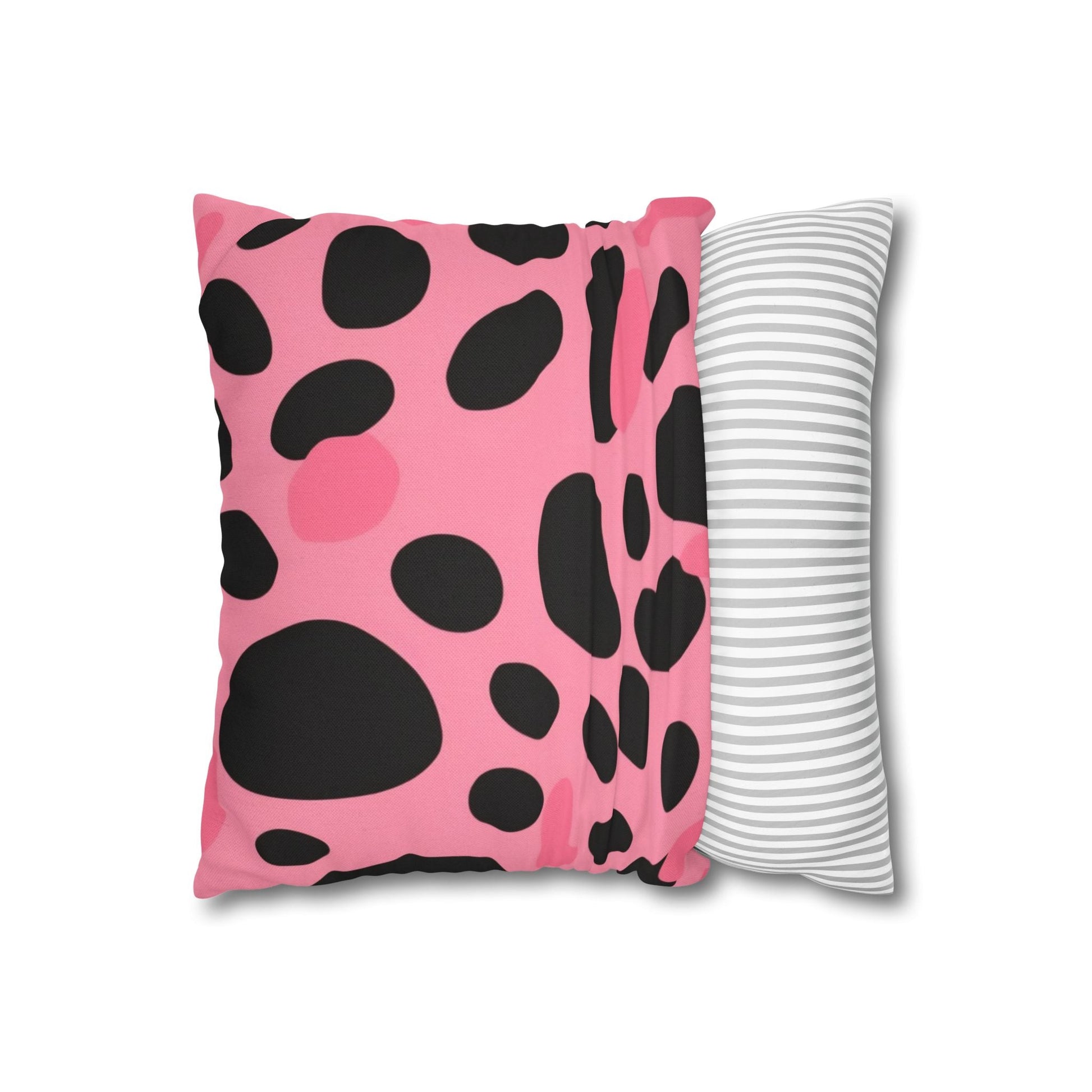Pink and Black Dalmatian Throw Pillow, Artsulli - Art is Long, Life is Short, Home Decor, , , , , , , 