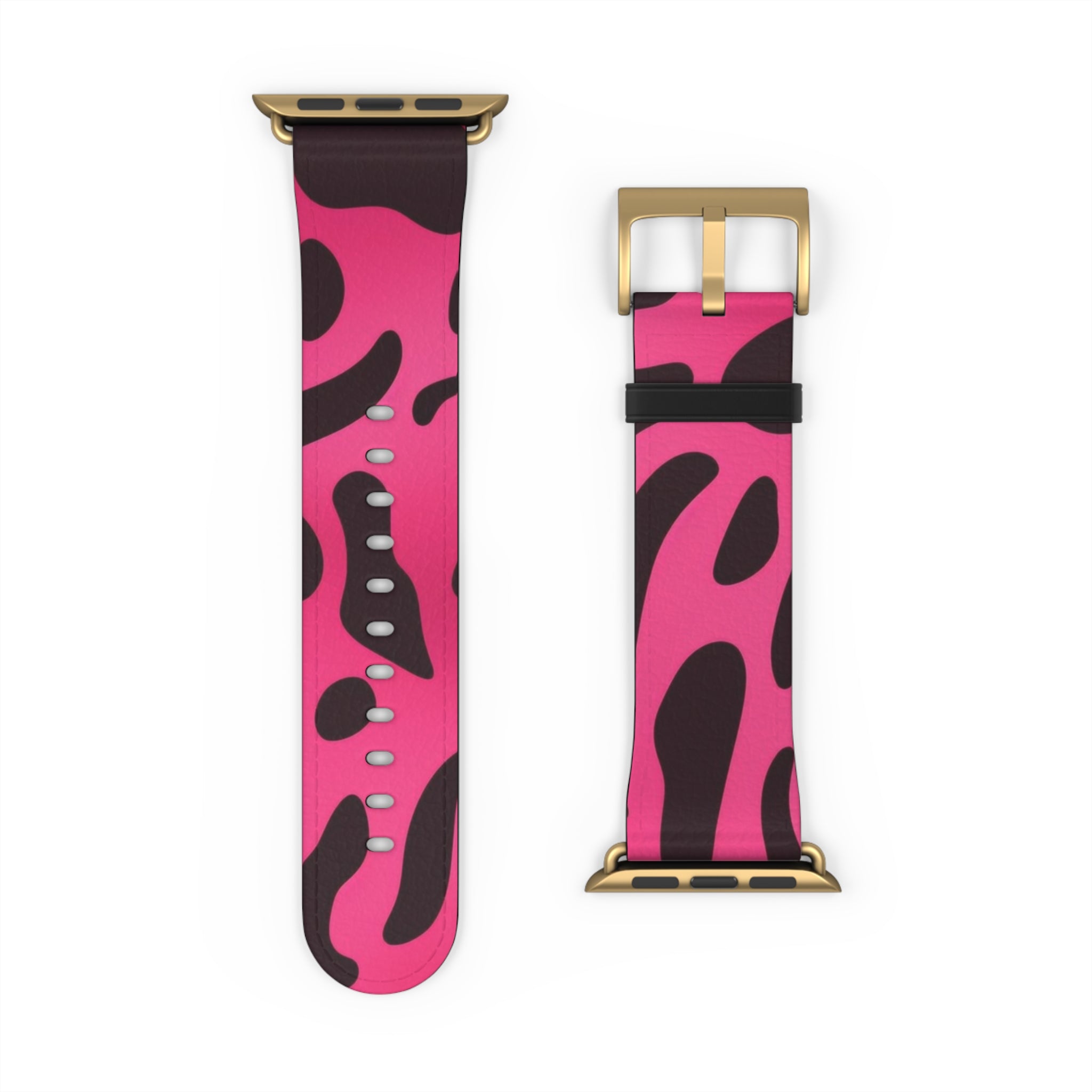 Pink and Black Leopard Apple Watch Band, Artsulli - Art is Long, Life is Short, Accessories, , , , , , , 