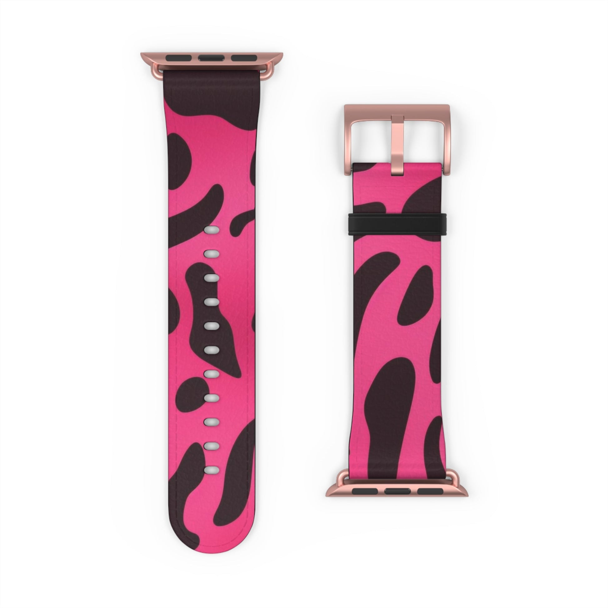 Pink and Black Leopard Apple Watch Band, Artsulli - Art is Long, Life is Short, Accessories, , , , , , , 
