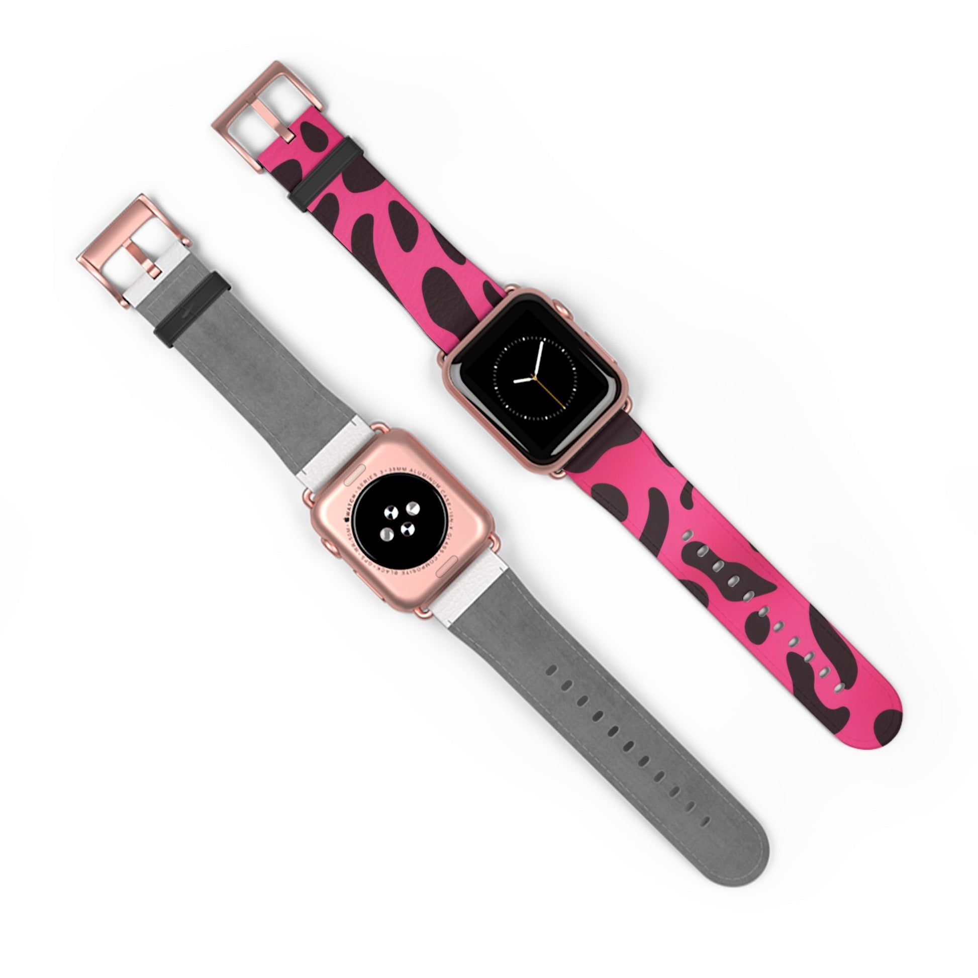 Pink and Black Leopard Apple Watch Band, Artsulli - Art is Long, Life is Short, Accessories, , , , , , , 