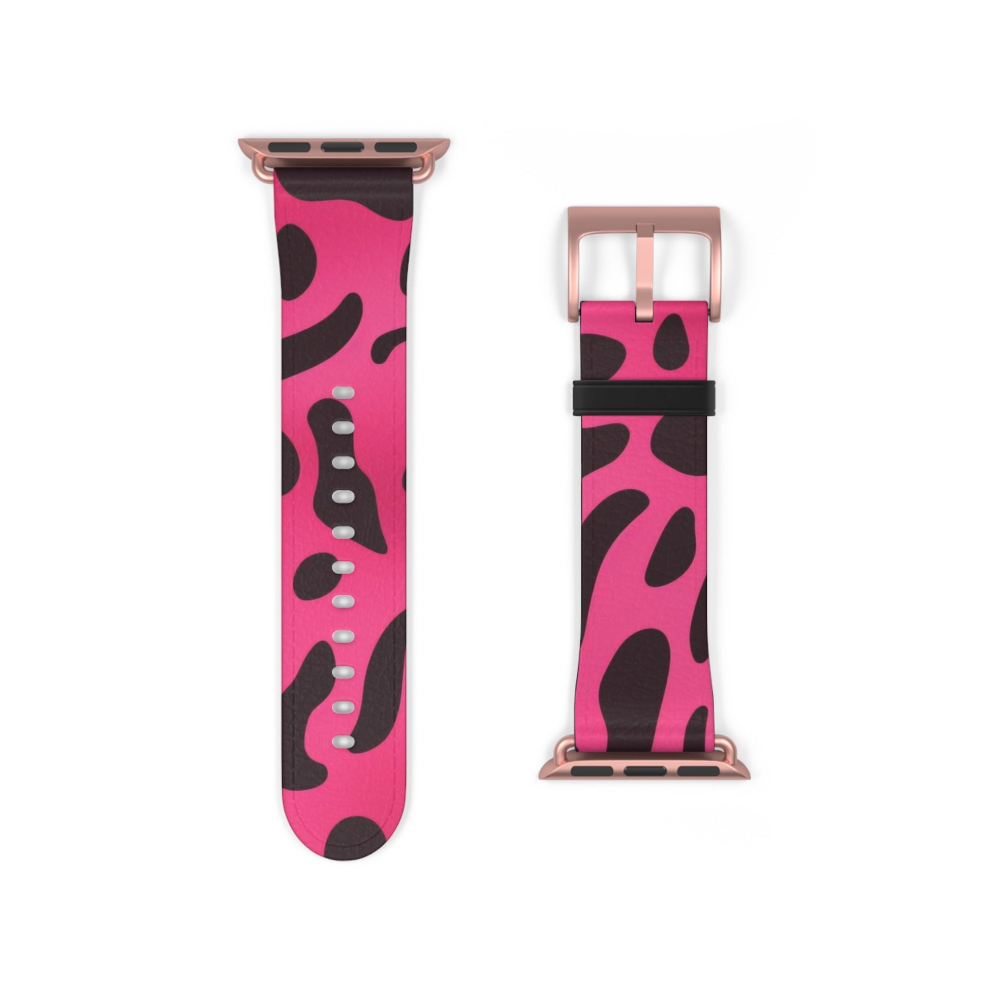 Pink and Black Leopard Apple Watch Band, Artsulli - Art is Long, Life is Short, Accessories, , , , , , , 