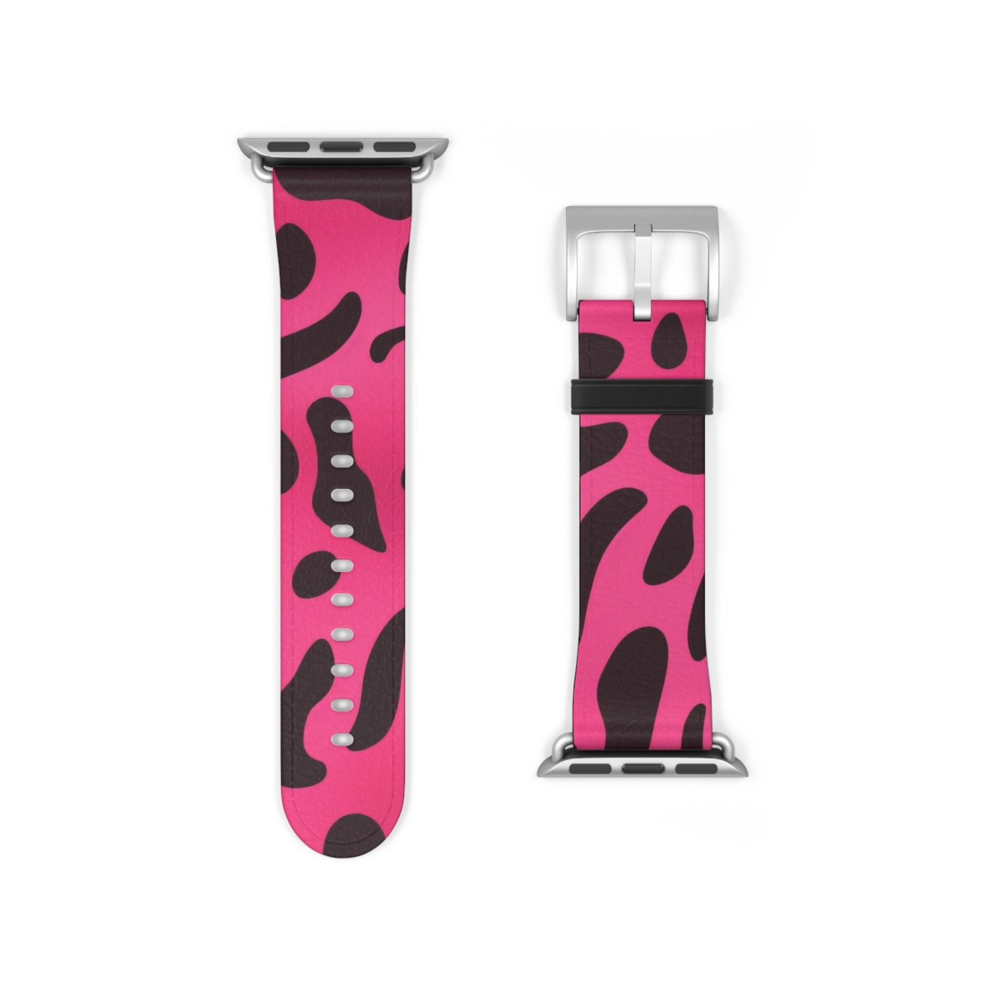 Pink and Black Leopard Apple Watch Band, Artsulli - Art is Long, Life is Short, Accessories, , , , , , , 