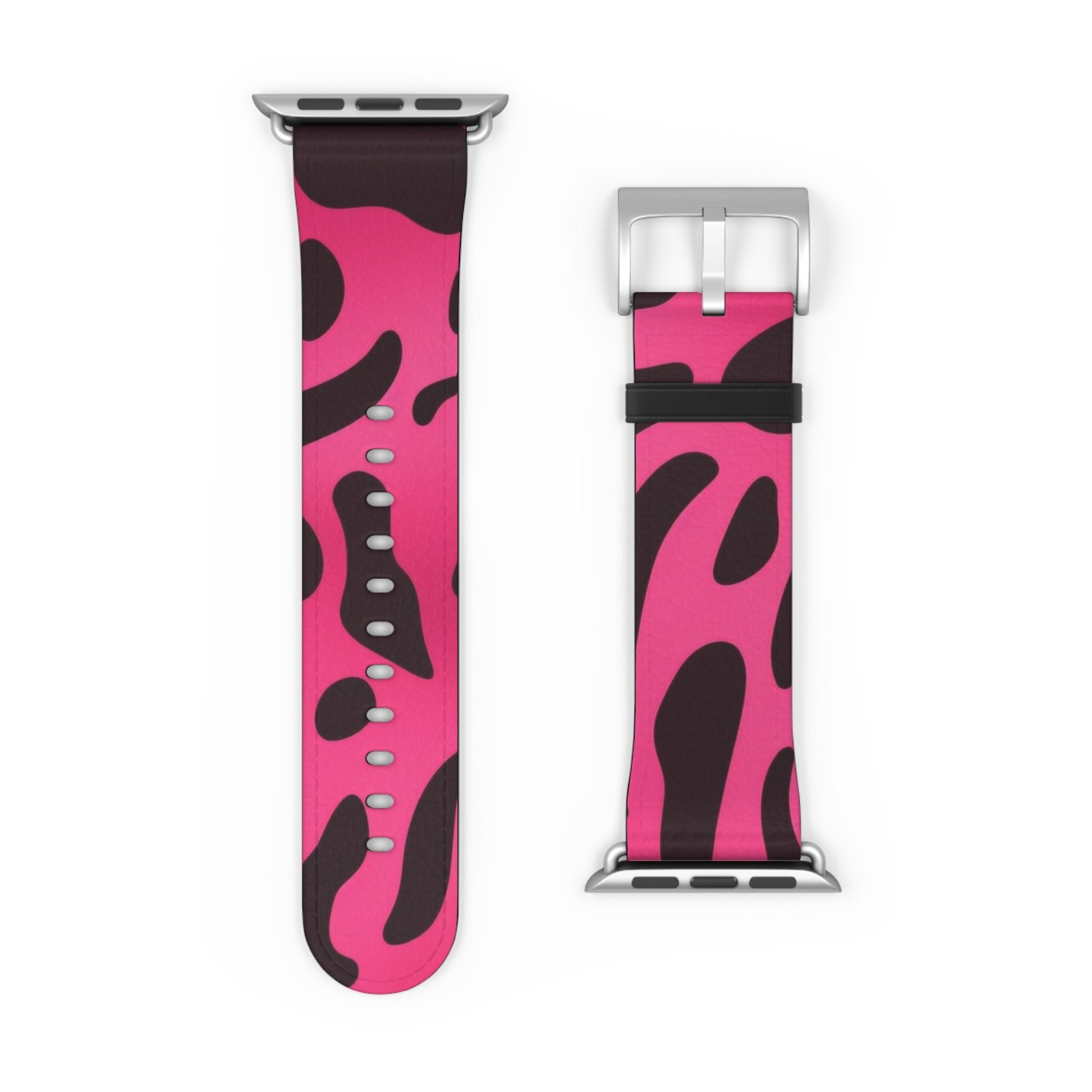 Pink and Black Leopard Apple Watch Band, Artsulli - Art is Long, Life is Short, Accessories, , , , , , , 