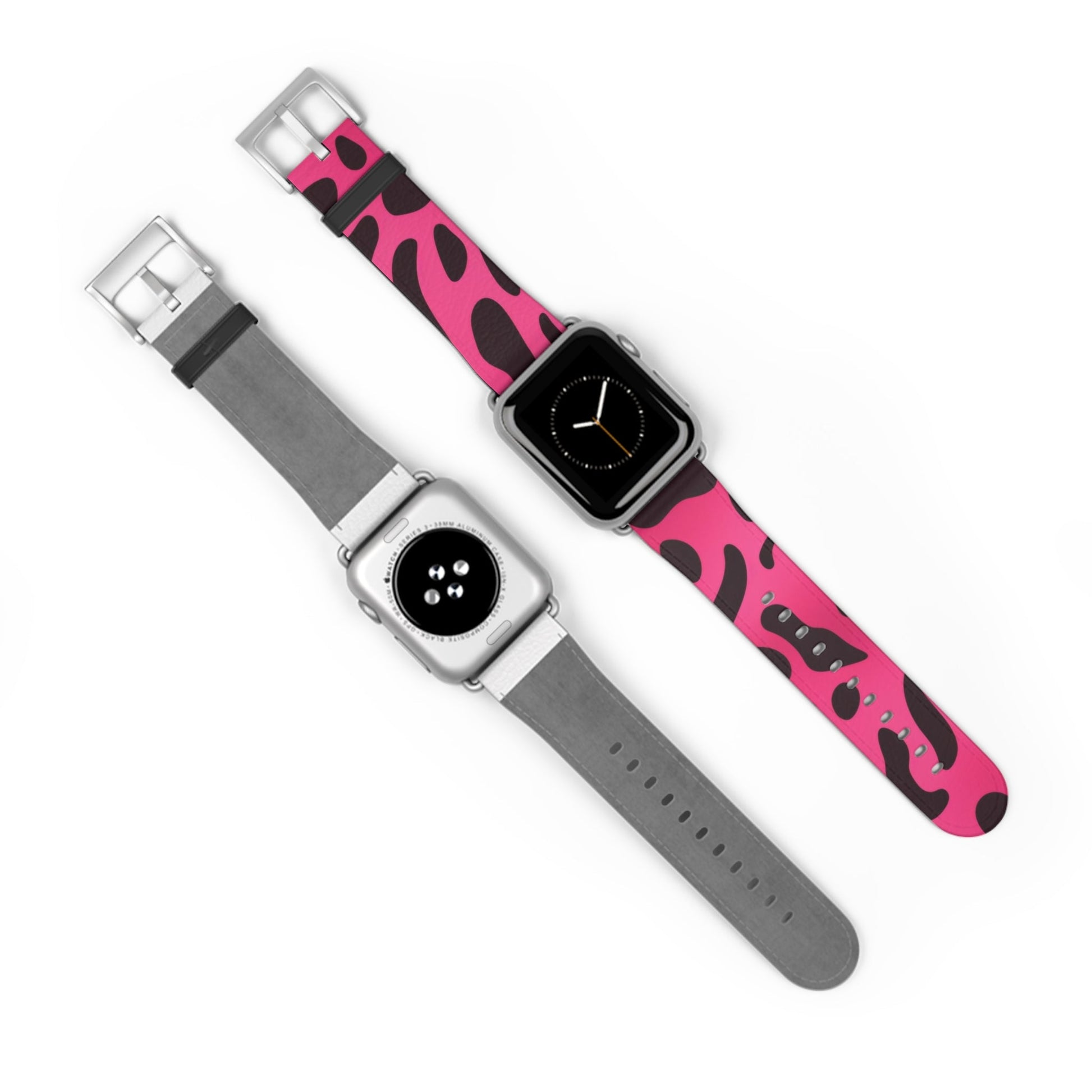 Pink and Black Leopard Apple Watch Band, Artsulli - Art is Long, Life is Short, Accessories, , , , , , , 