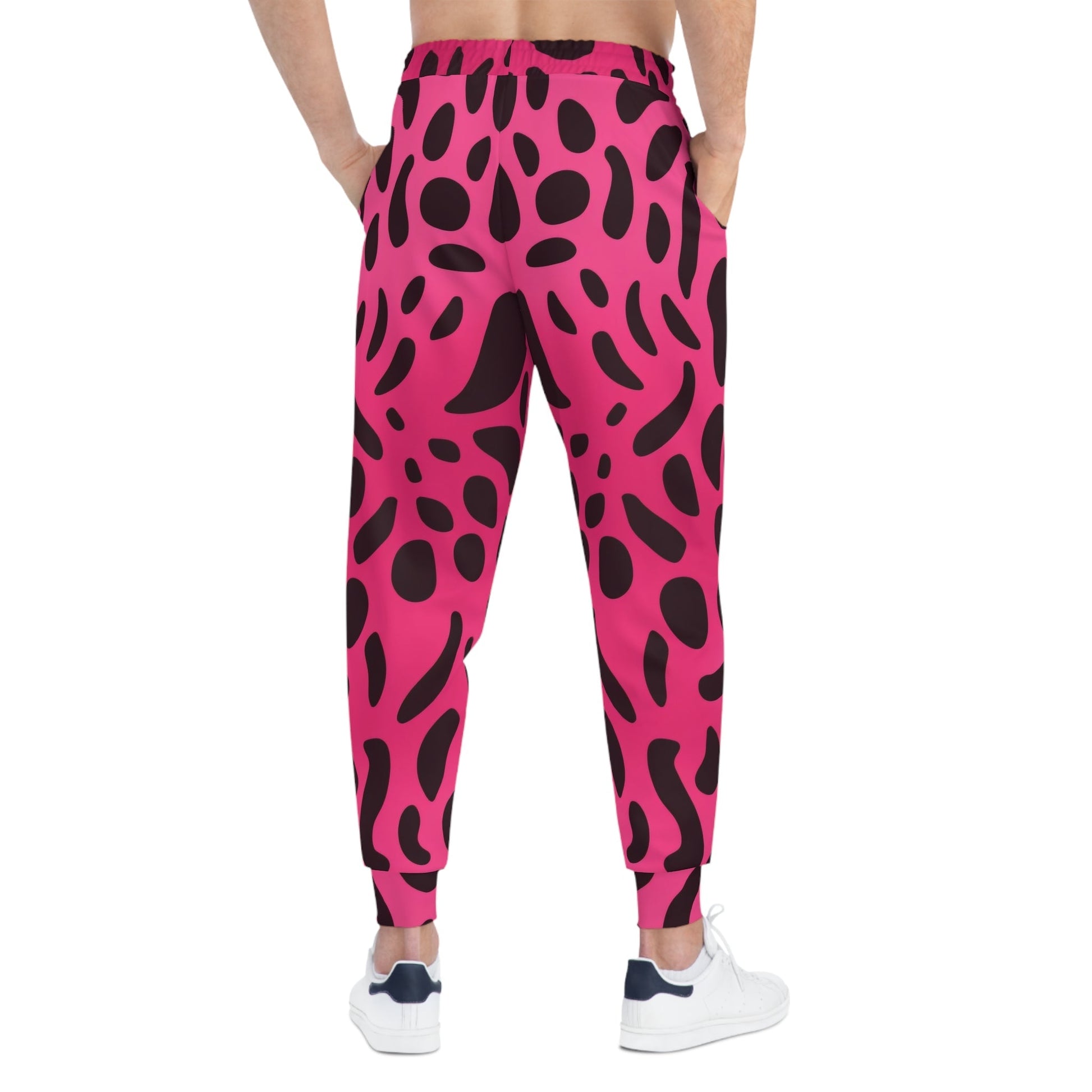 Pink and Black Leopard Print Joggers, Artsulli - Art is Long, Life is Short, All Over Prints, , , , , , , 