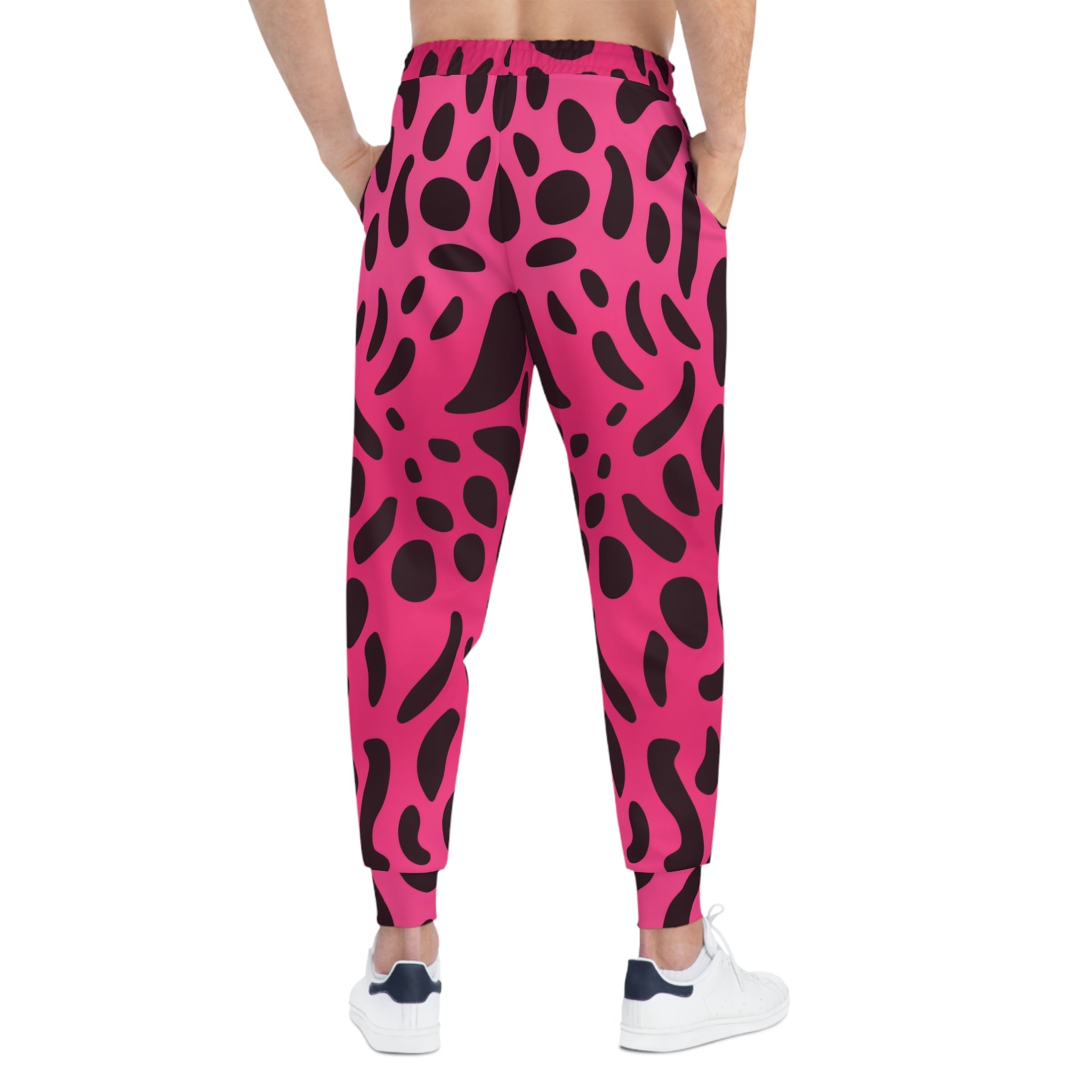 Pink and Black Leopard Print Joggers, Artsulli - Art is Long, Life is Short, All Over Prints, , , , , , , 