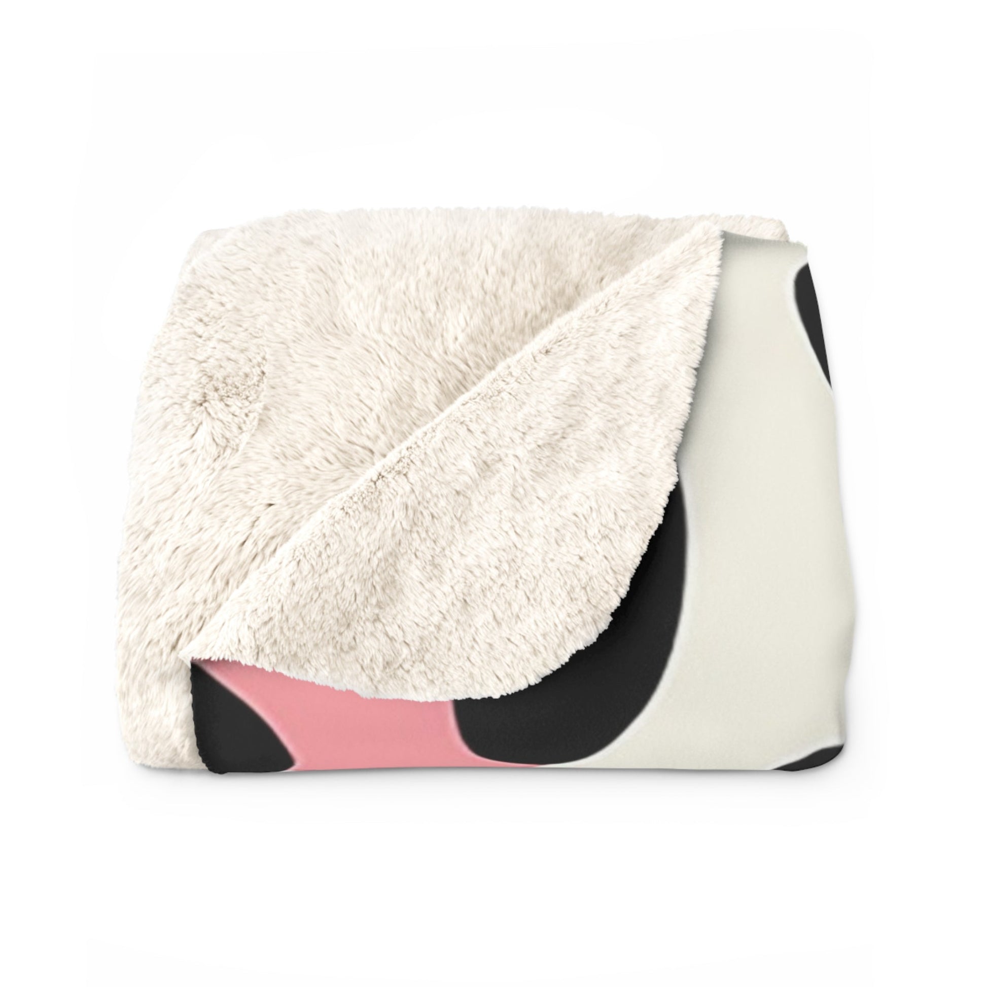 Pink and Black Leopard Print Sherpa Fleece Blanket, Artsulli - Art is Long, Life is Short, Home Decor, , , , , , , 